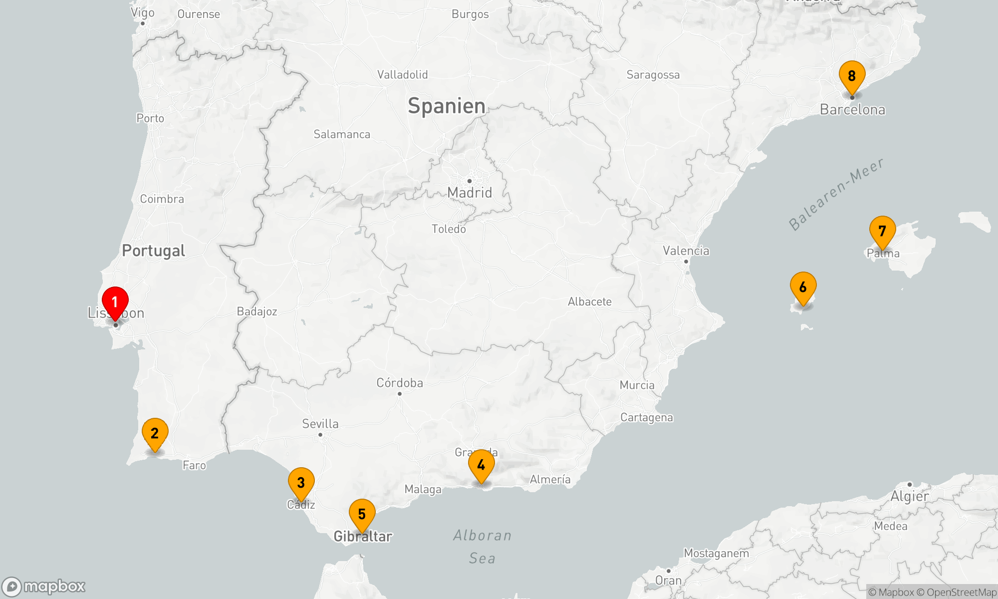 Route 7 Nächte - Mediterranes Mosaik Abenteuer