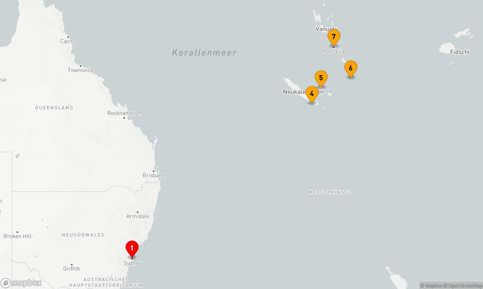 Route 10 Nächte - VANUATU & NEUKALEDONIEN