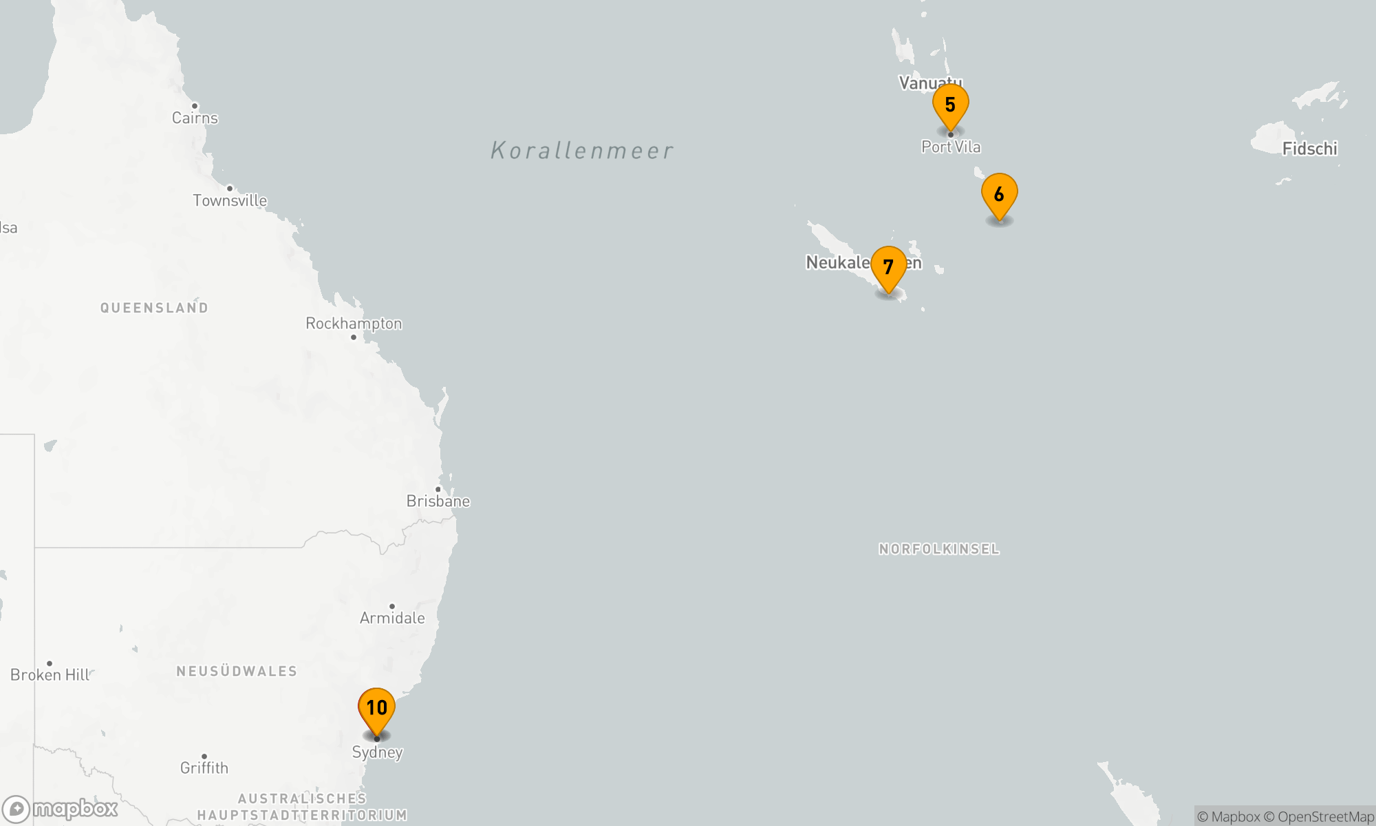 Route 9 Nächte - VANUATU & NEUKALEDONIEN