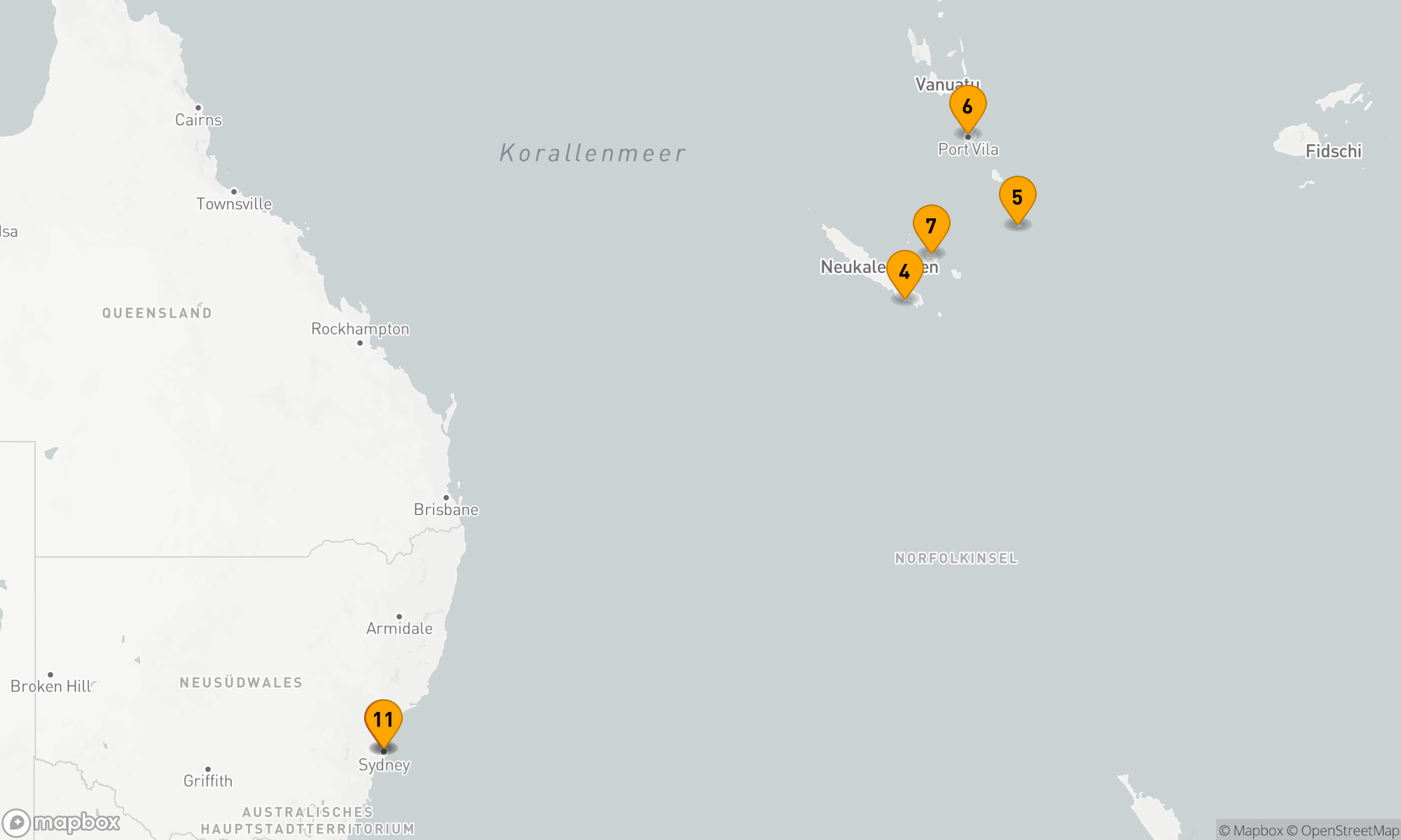 Route 10 Nächte - VANUATU & NEUKALEDONIEN