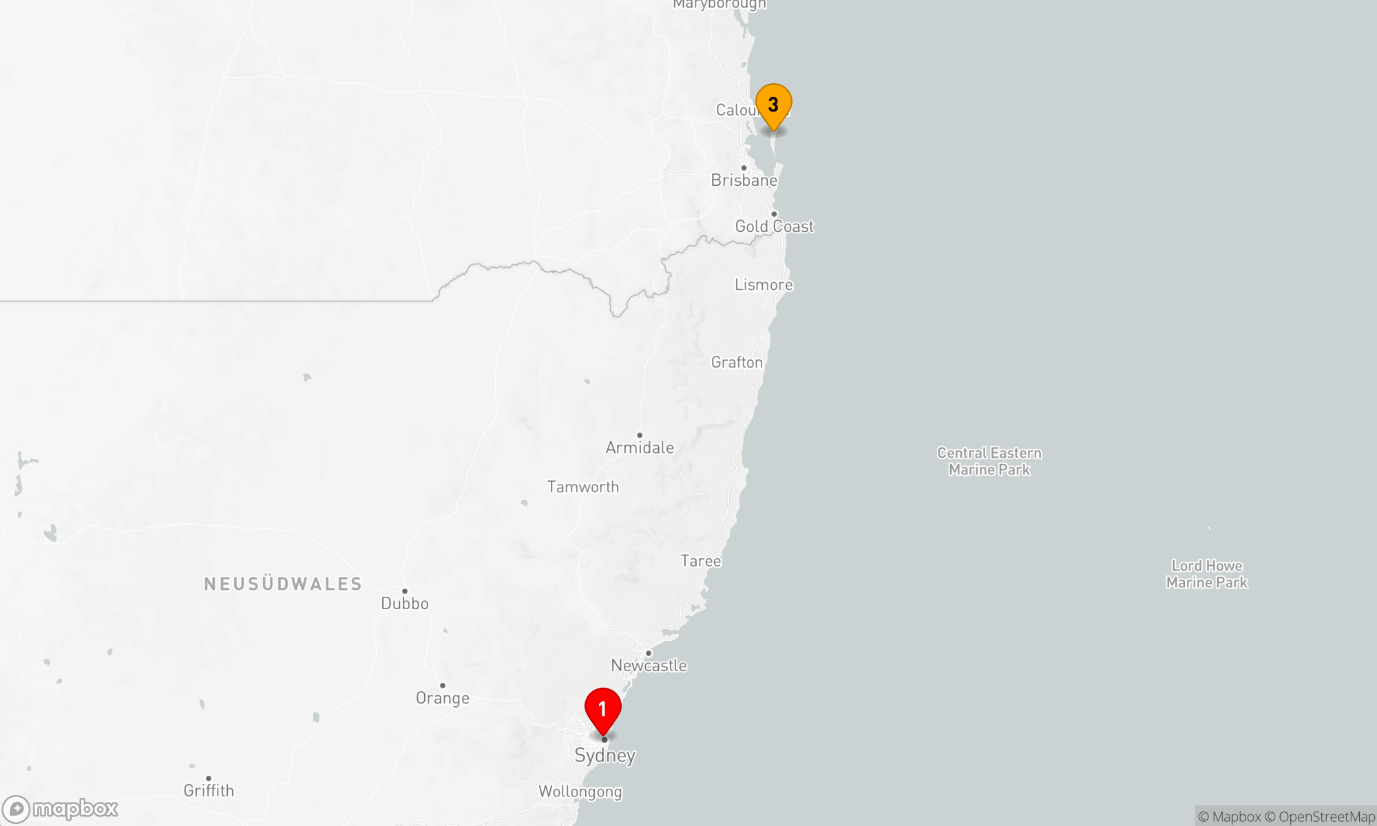 Route 4 Nächte - MORETON INSEL