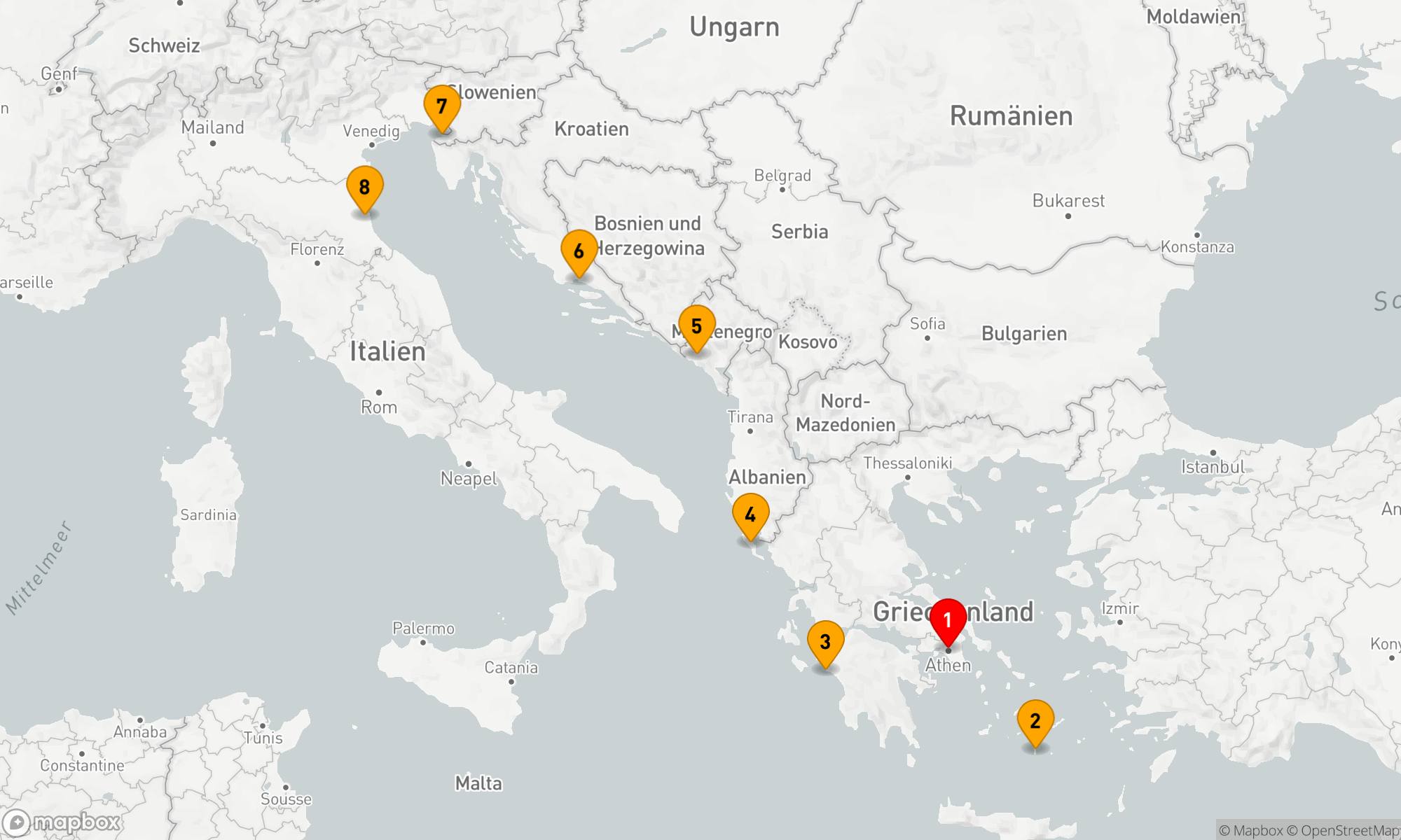 Route 7 Nächte - Mediterrane Entdeckungsreise