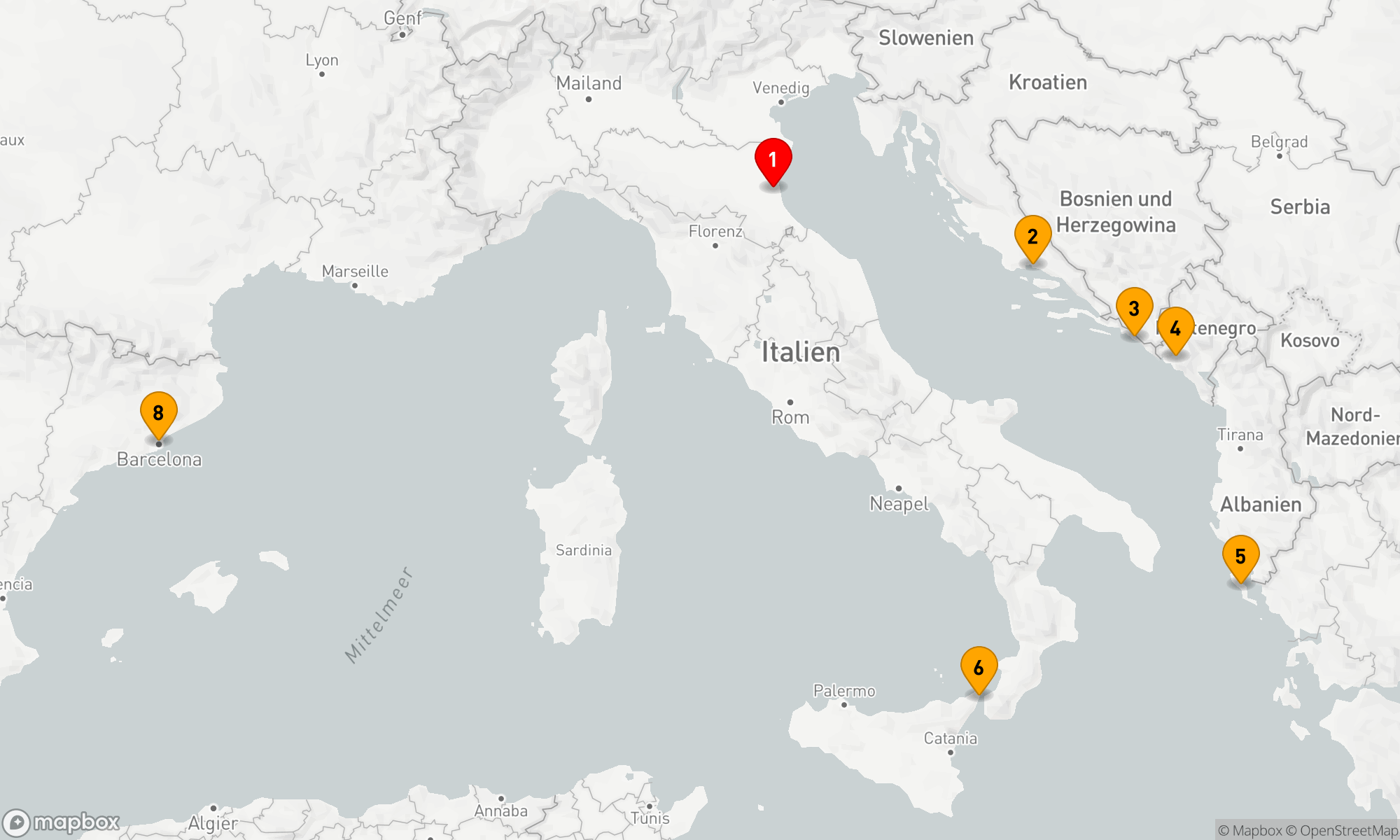 Route 7 Nächte - Adriatische Entdeckungsreise