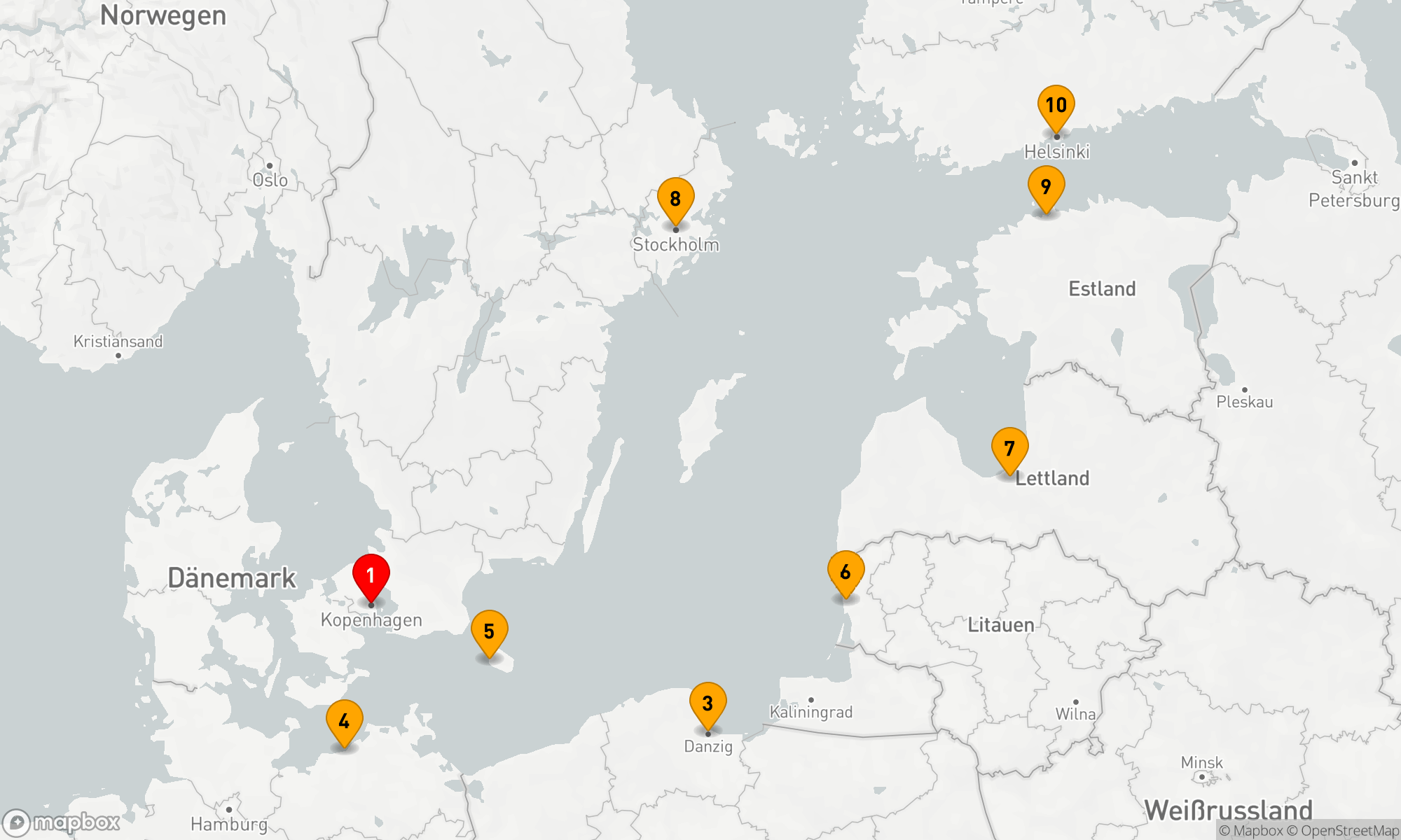 Route 9 Nächte - Wogen der Ostsee Abenteuer