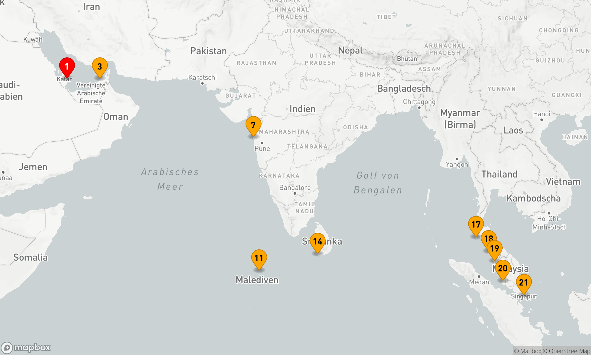 Route 21 Nächte - MINARETS TO MANDALAS