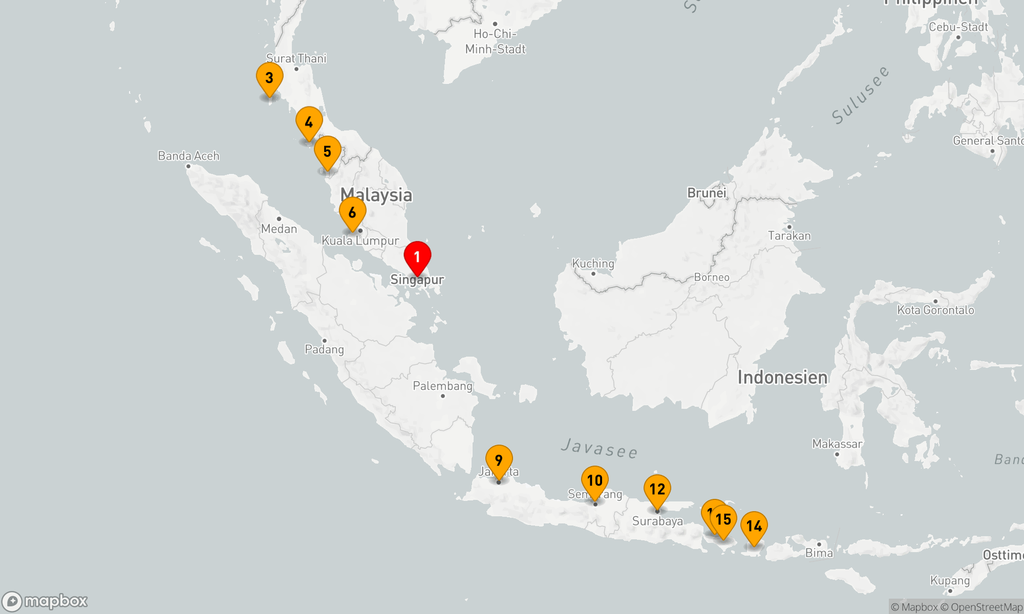 Route 14 Nächte - INDOCHINA TO BALI SEAFARER