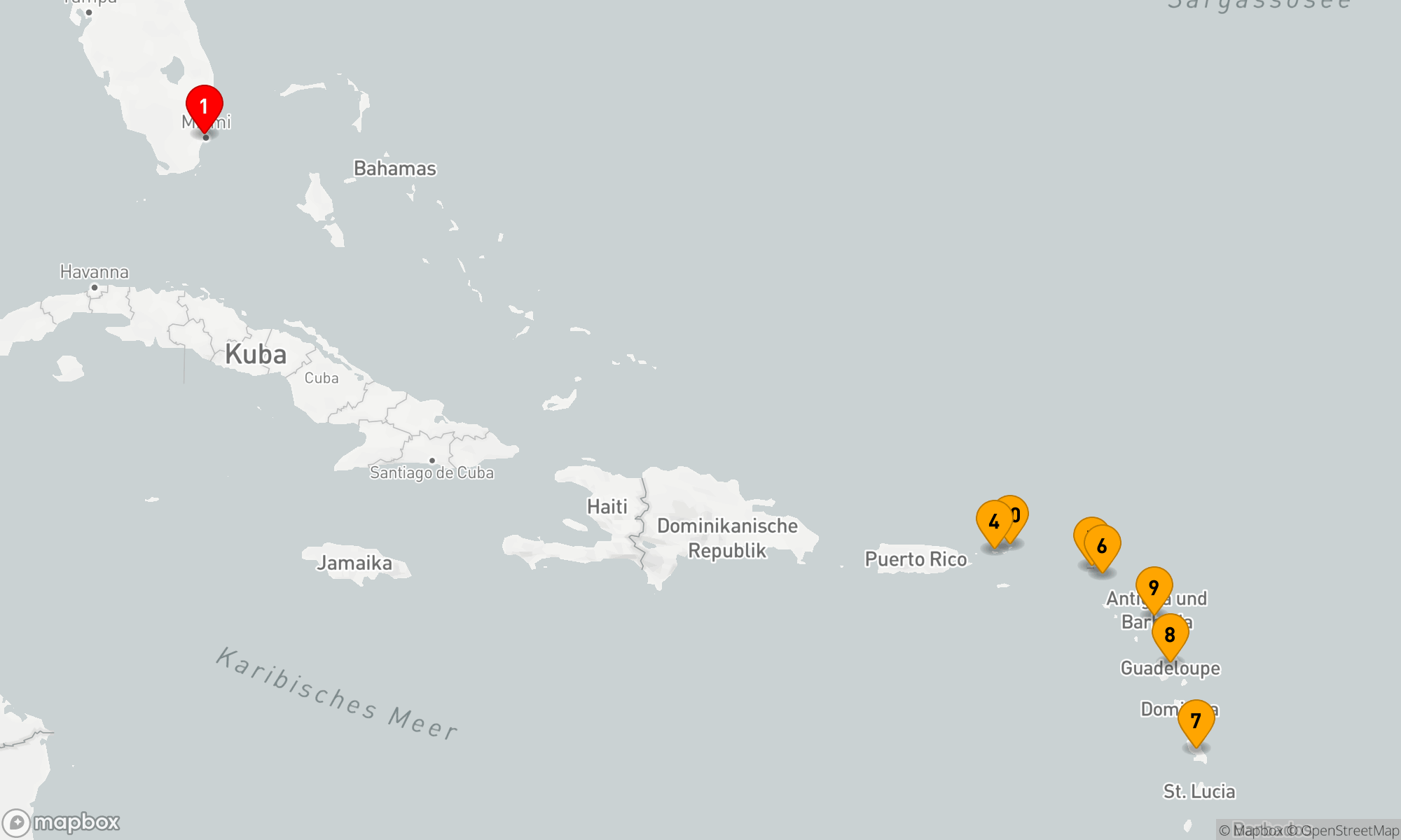Route 12 Nächte - ANTILLEAN ISLAND SOJOURN
