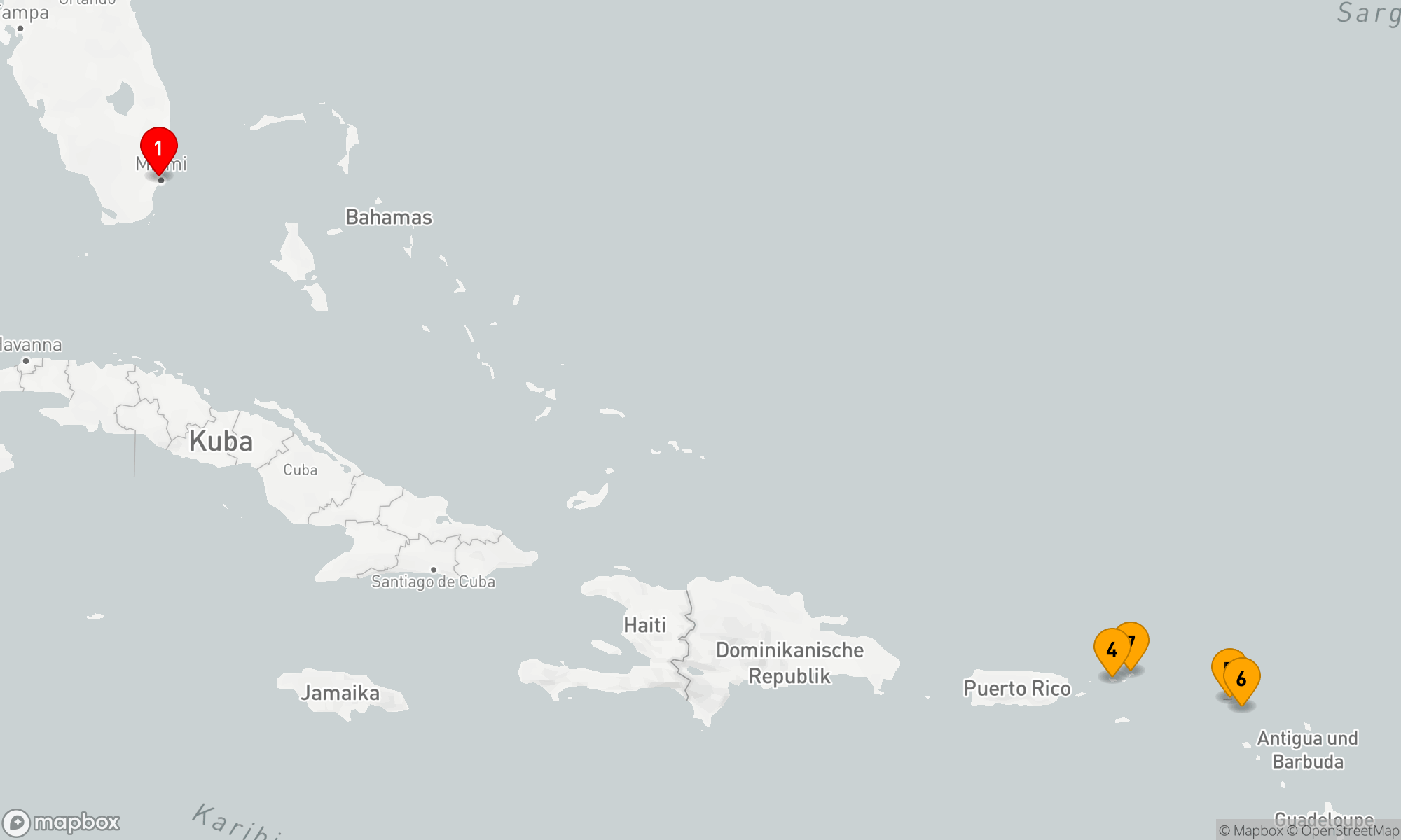 Route 9 Nächte - SUNLIT CARIBBEAN GEMS