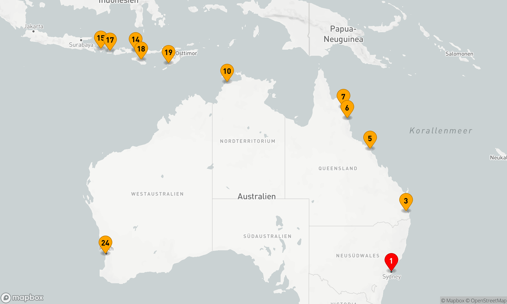 Route 23 Nächte - AUSTRALASIAN ALLURE