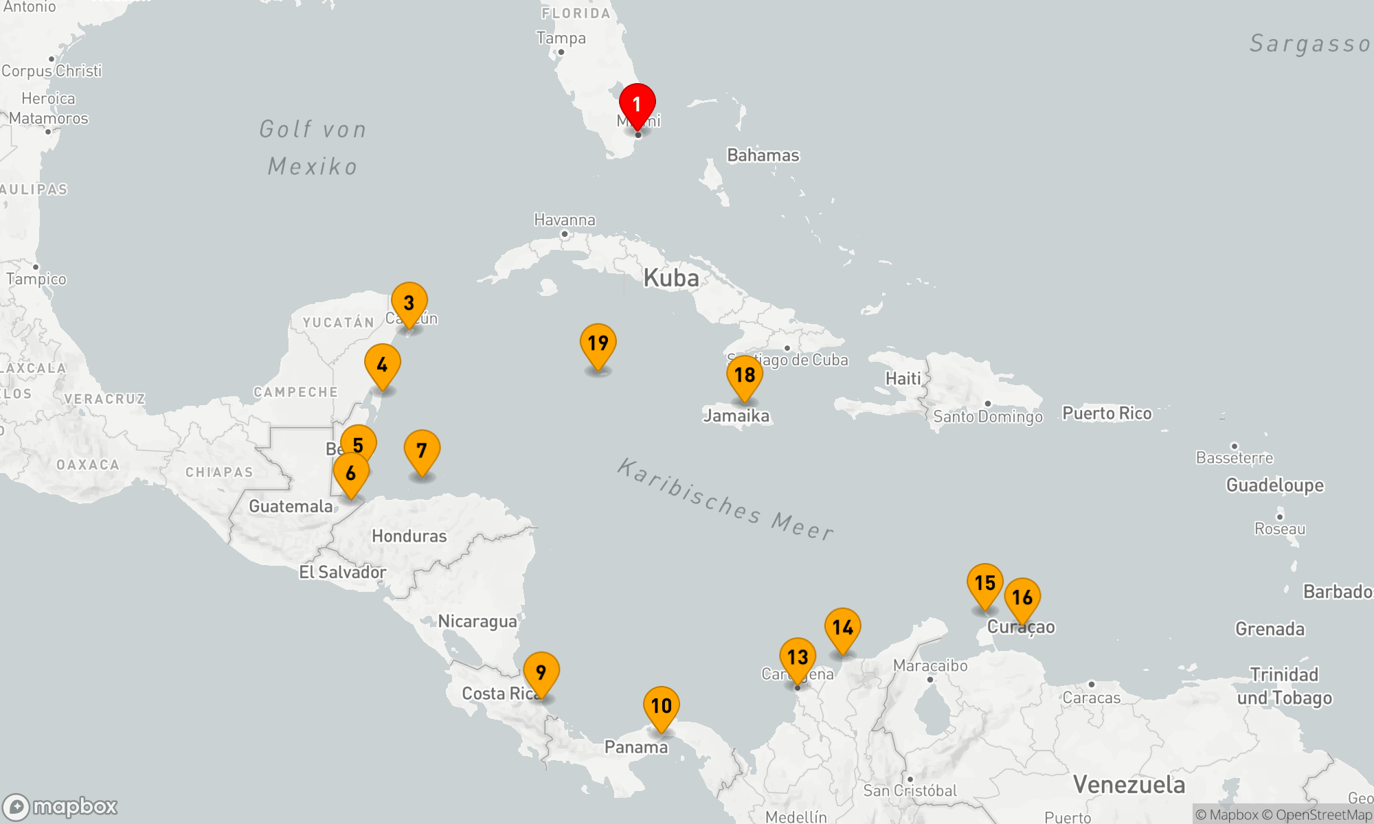 Route 20 Nächte - PANAMA CANAL & CARIBBEAN