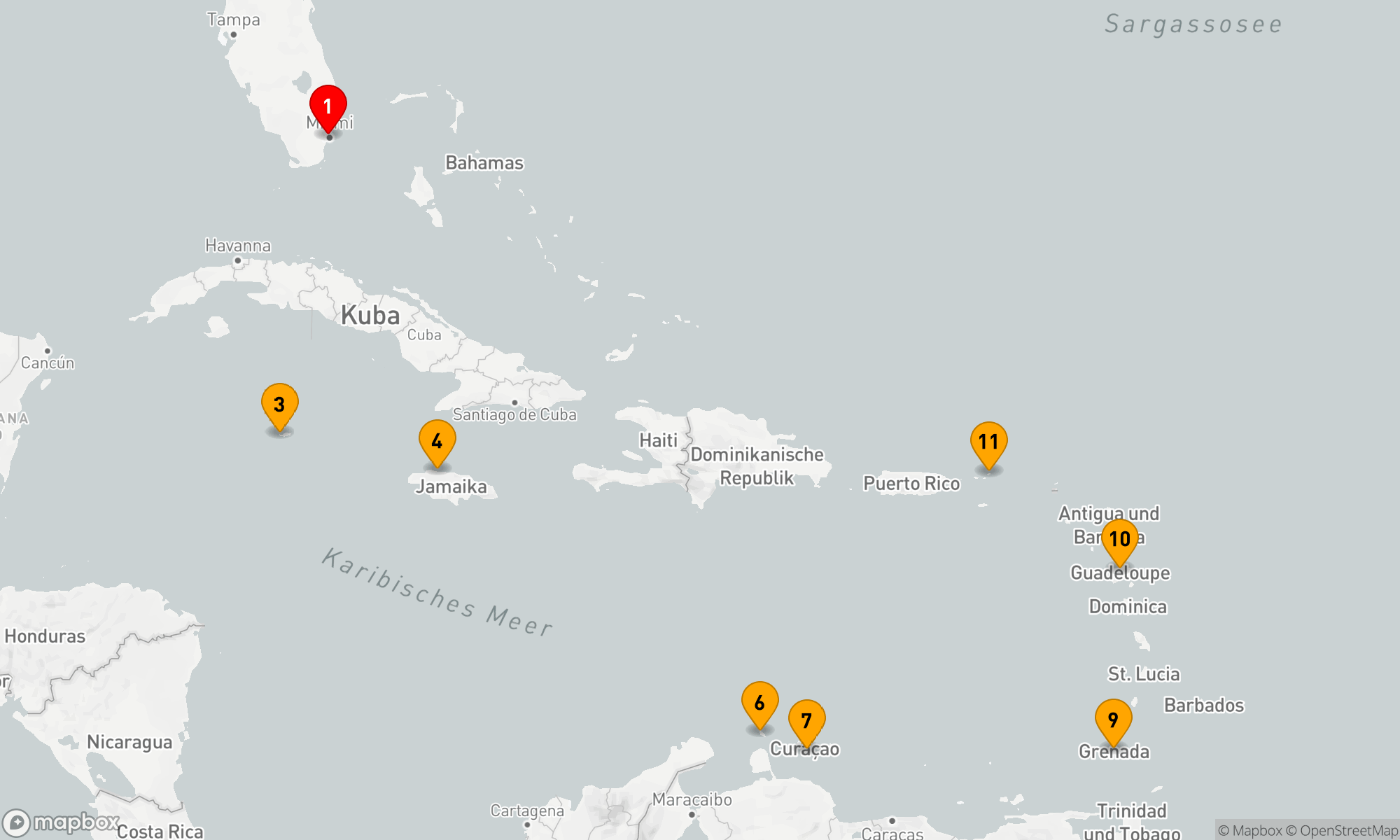 Route 13 Nächte - BOUNTIFUL CARIBBEAN