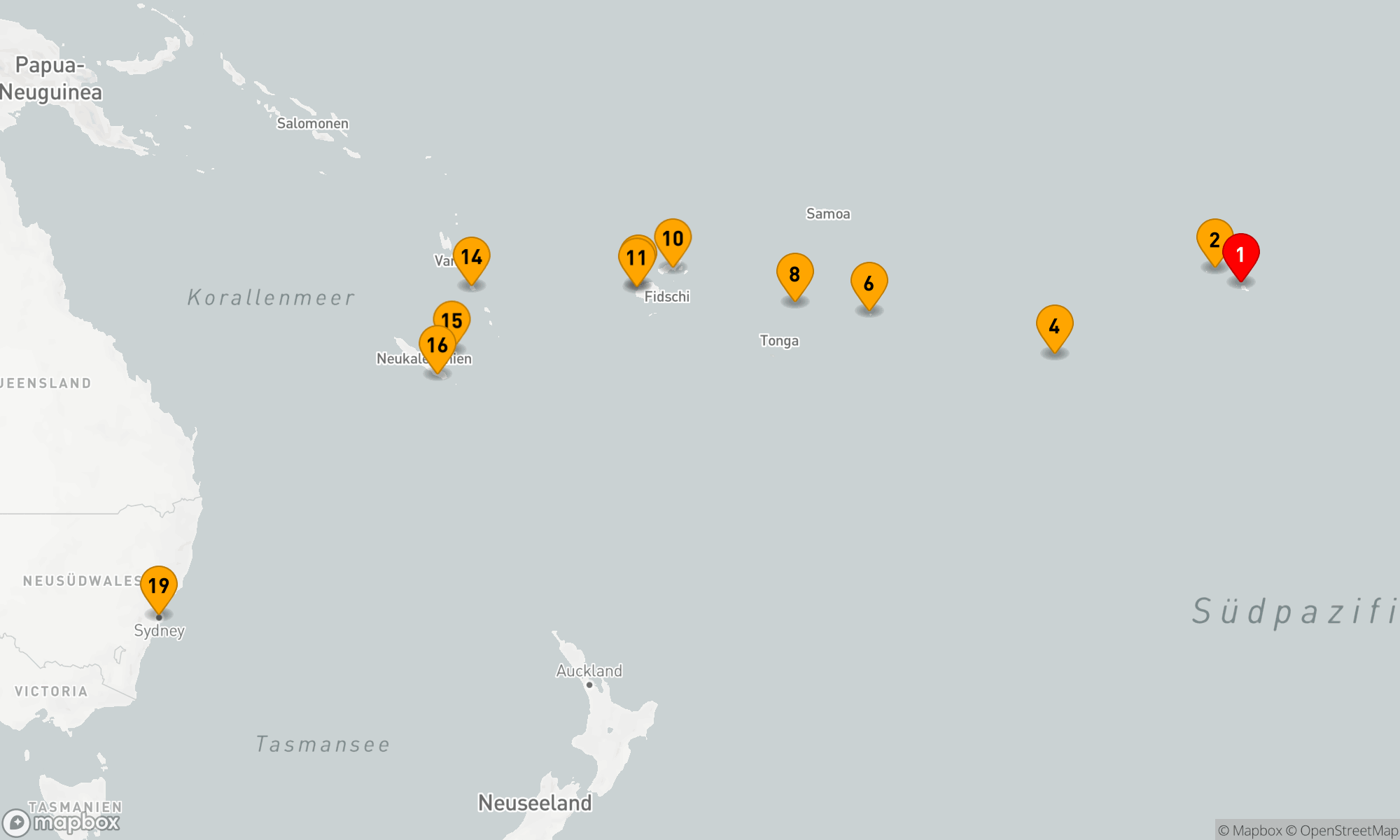 Route 18 Nächte - PEARLS OF MELANESIA