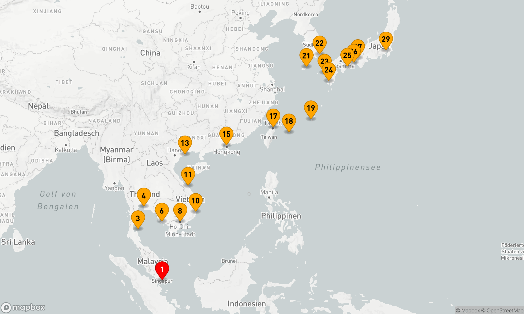 Route 28 Nächte - SILK ROADS TO SAMURAI