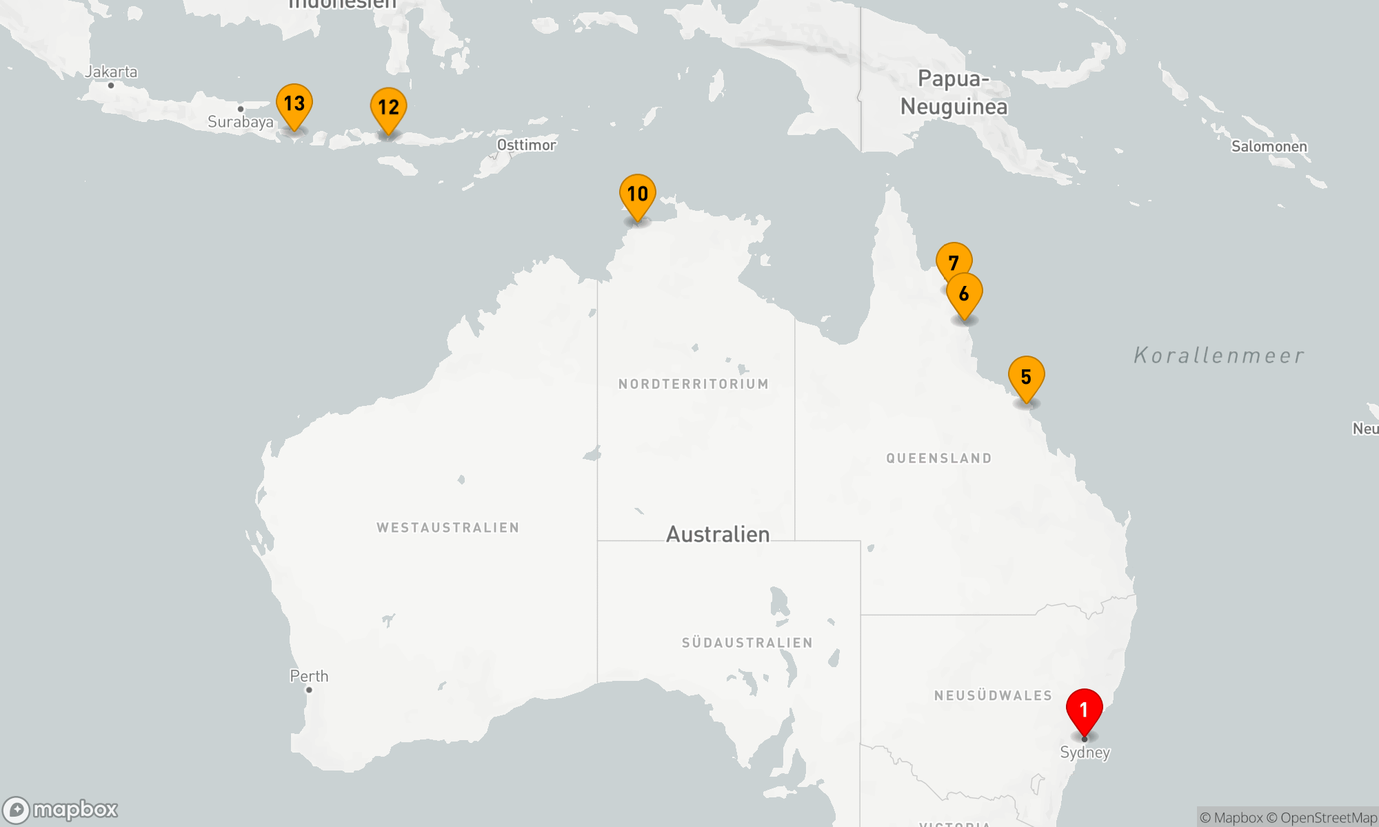 Route 13 Nächte - EAST AUSTRALIAN EXPLORER