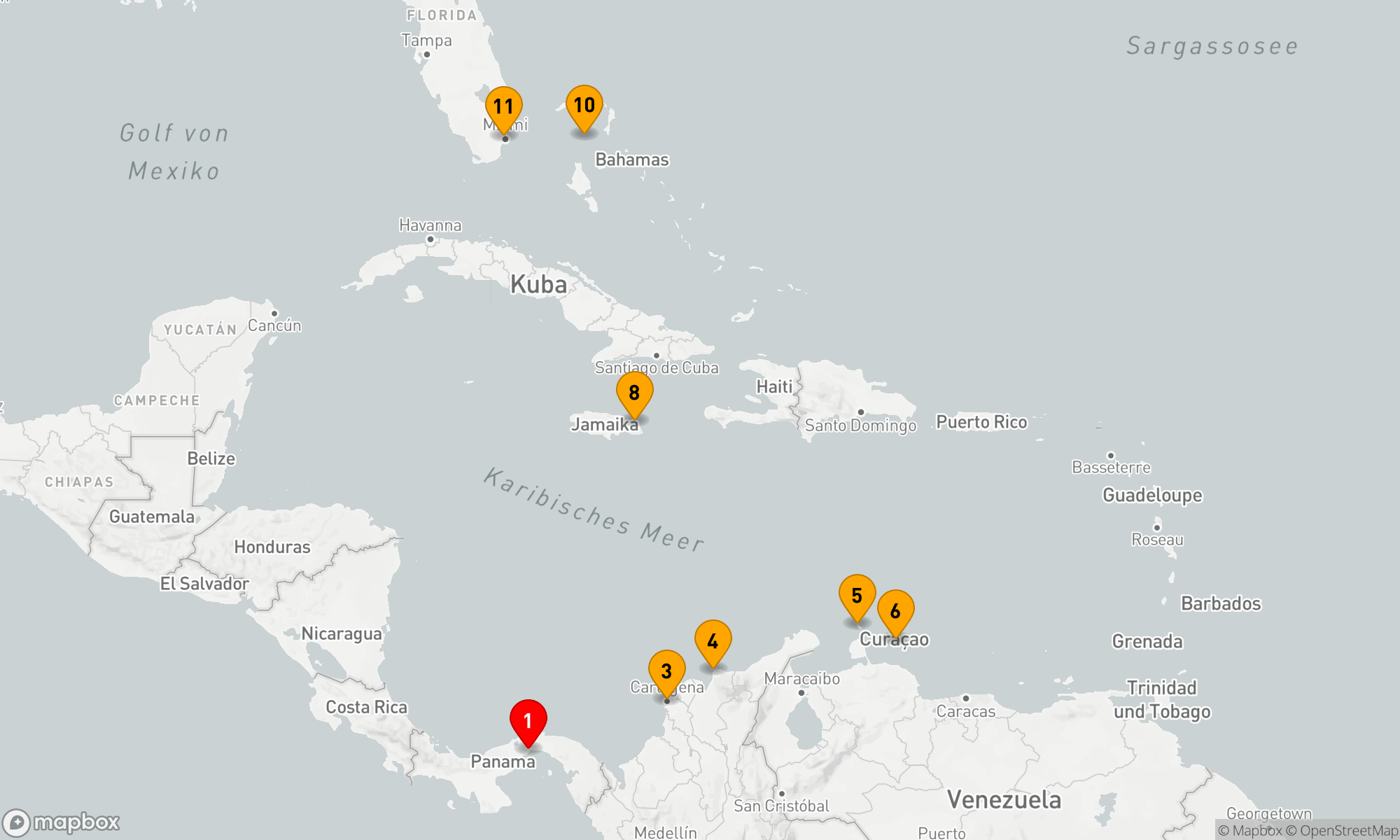 Route 10 Nächte - PANAMA & PRISTINE ISLES