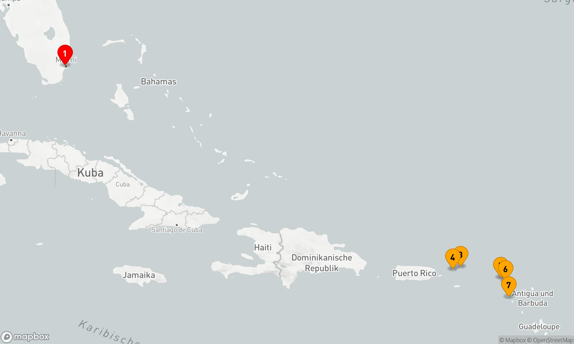 Route 10 Nächte - TROPICAL ISLAND HAVENS