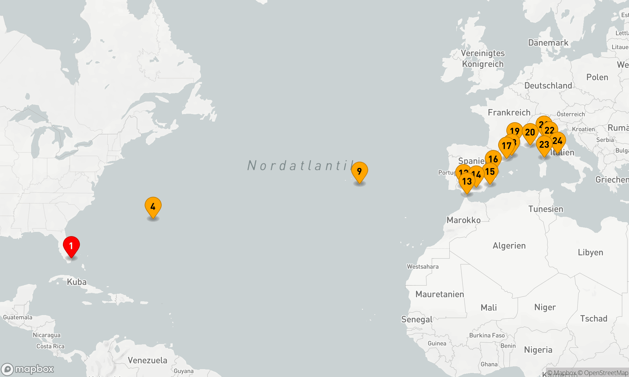 Route 23 Nächte - NEW WORLD TO ANCIENT SHORES