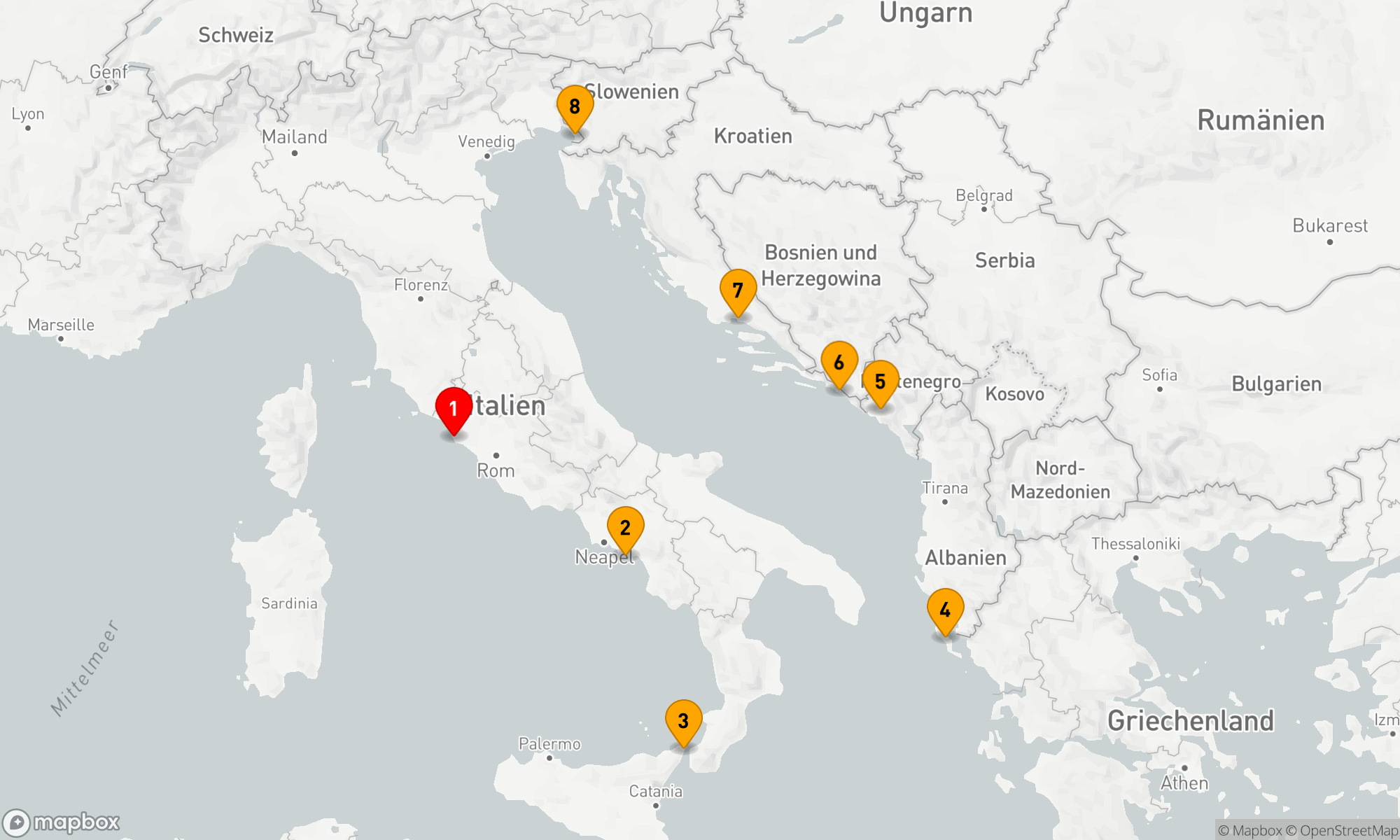 Route 7 Nächte - ADRIATIC REFLECTIONS