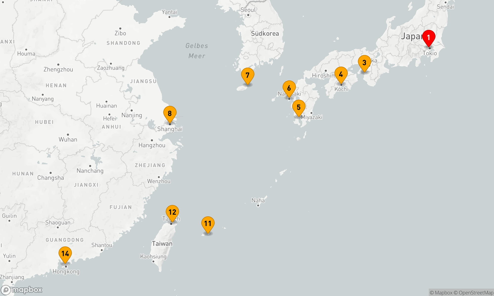Route 13 Nächte - FAR EAST ENCHANTMENT