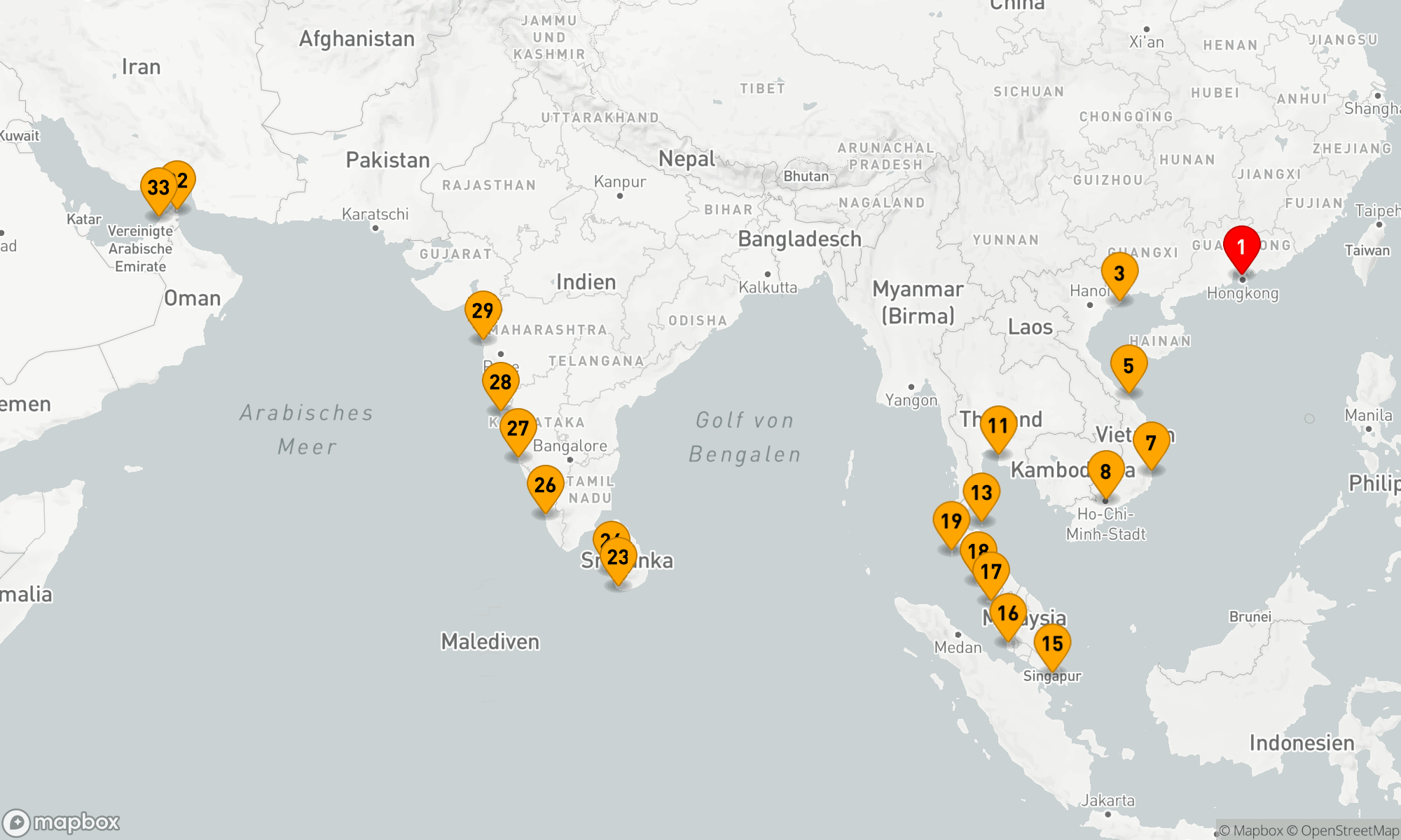 Route 32 Nächte - GRAND ASIA EXPLORATION