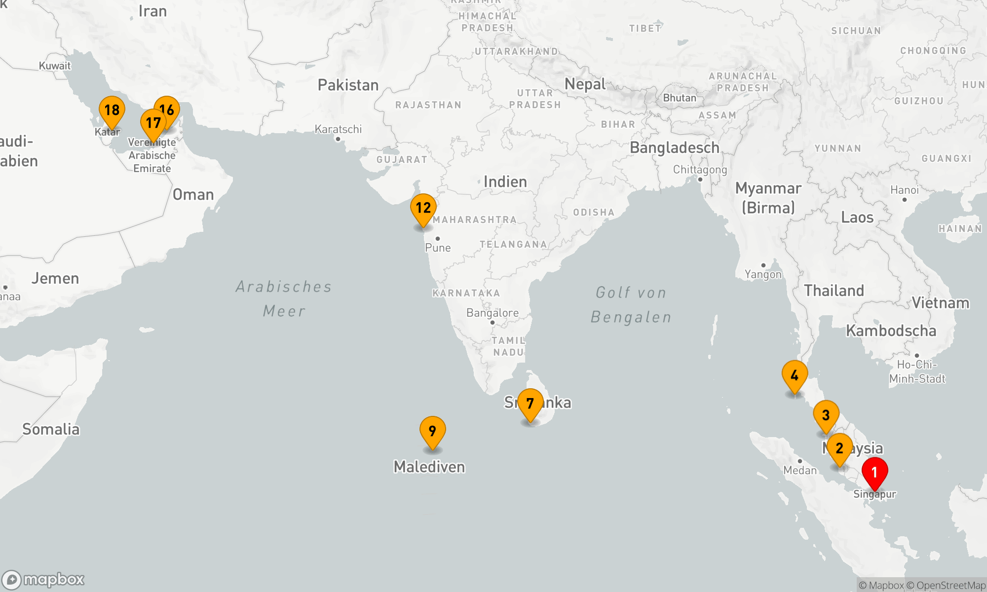 Route 17 Nächte - GEMS OF THE INDIAN OCEAN