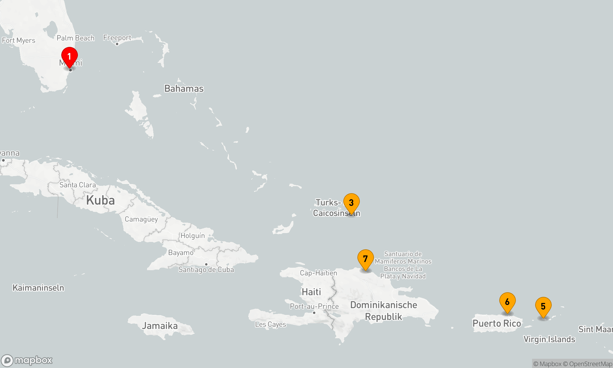 Route 8 Nächte - ÖSTLICHE KARIBIK