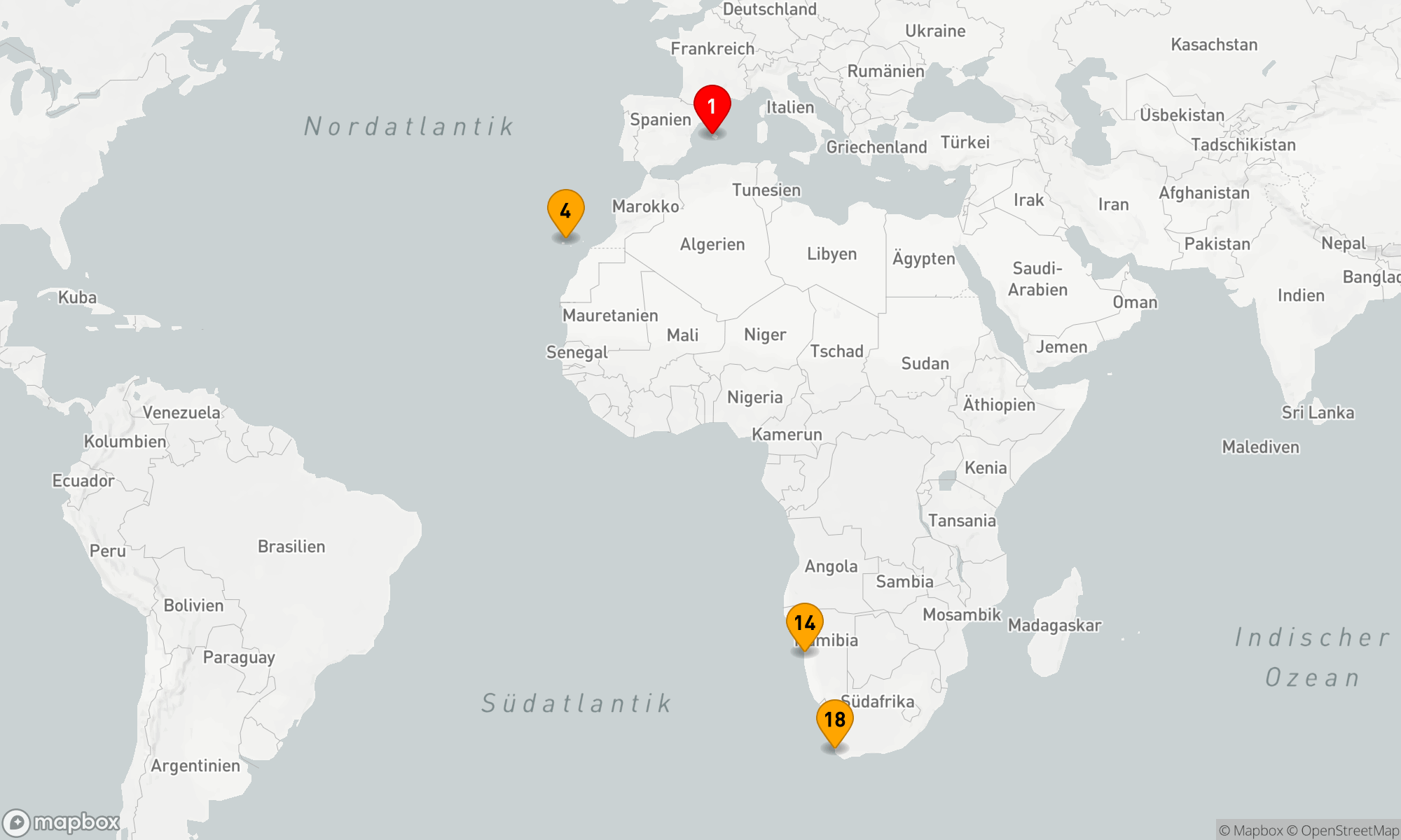 Route 19 Nächte - Namibia und Südafrika intensiv