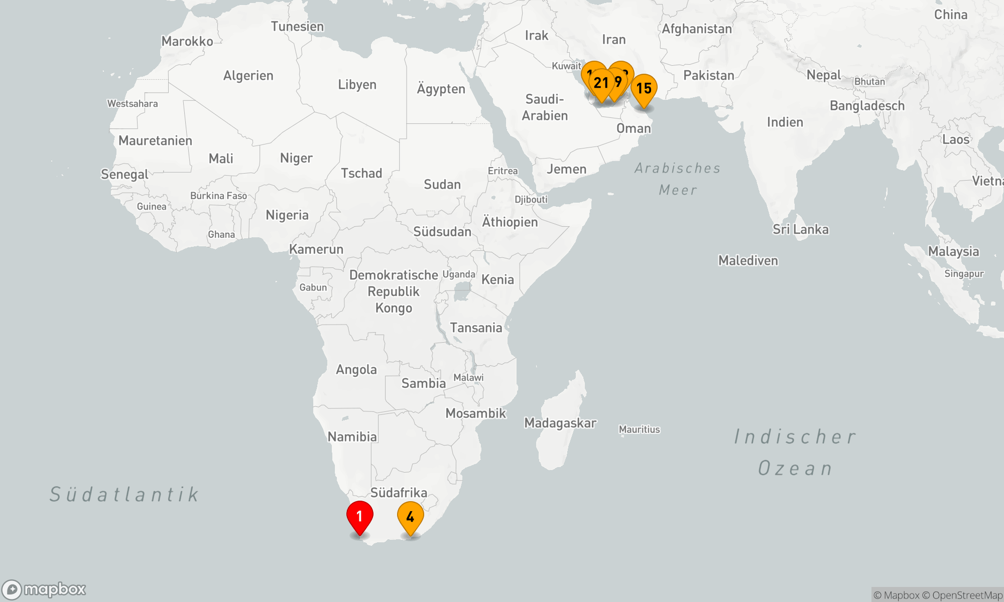 Route 22 Nächte - Wildes Südafrika und Orient