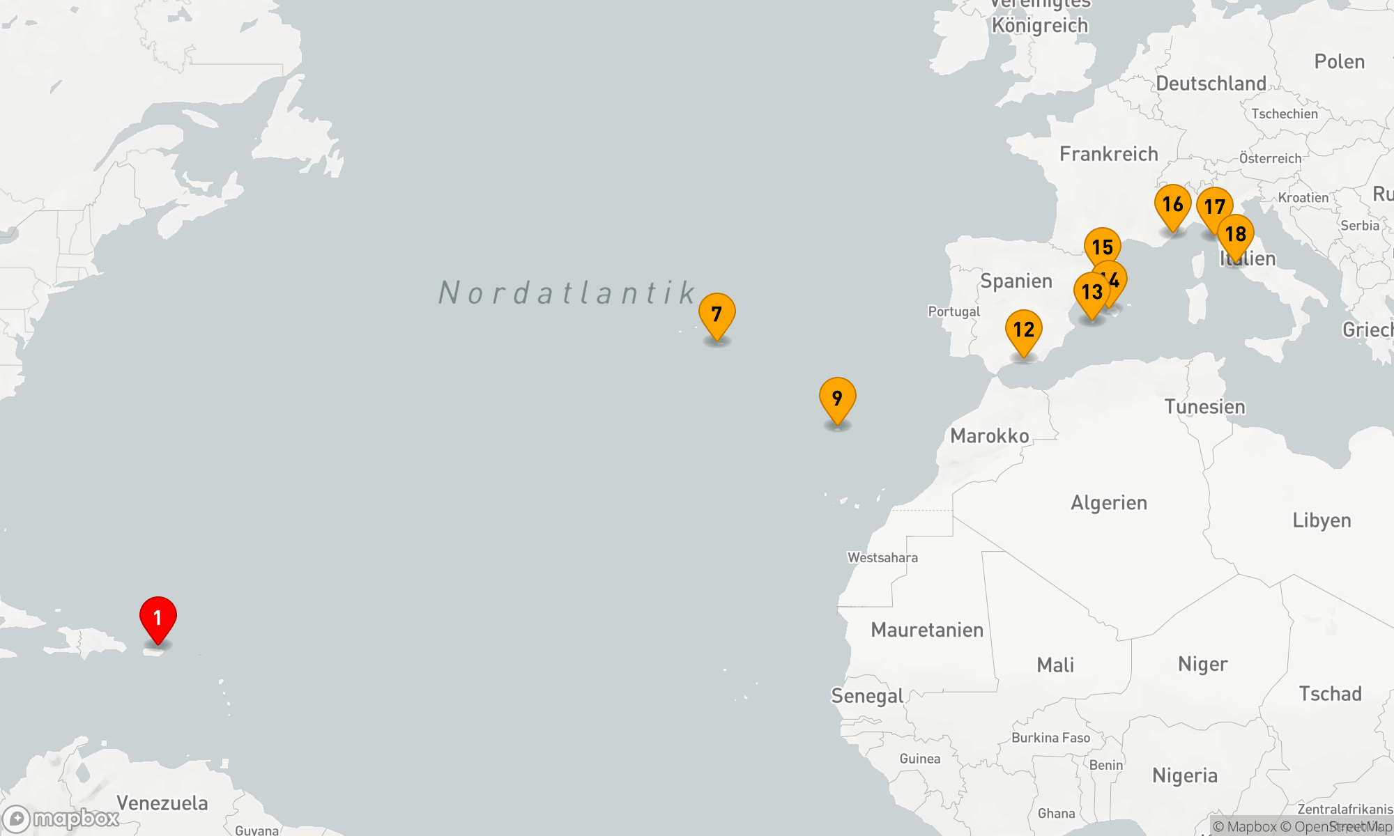Route 17 Nächte - Transatlantische Entdeckerreise: Von der Jazzmetropole zur Ewigen Stadt