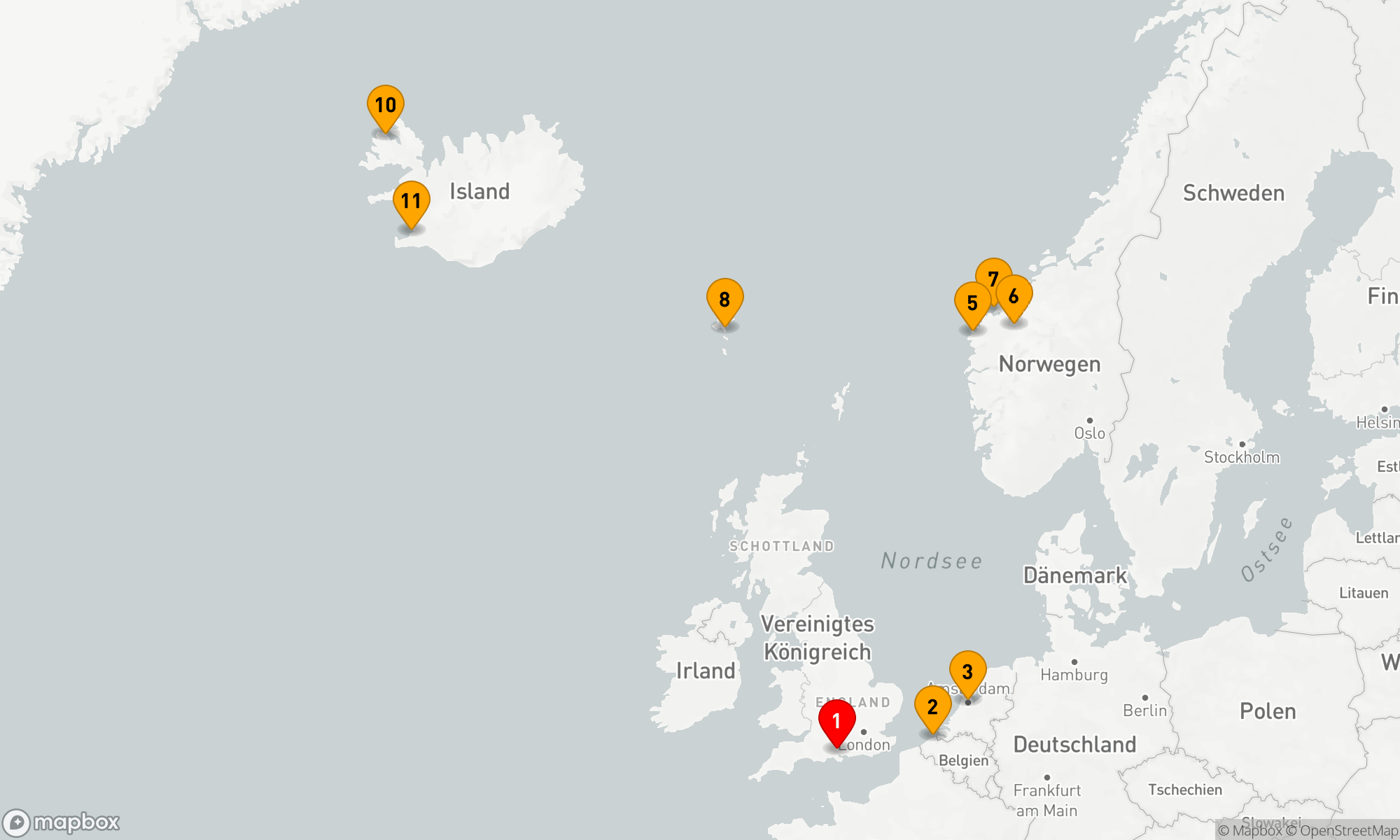 Route 11 Nächte - Kulturen des Nordens: Von der Nordsee zum Nordatlantik