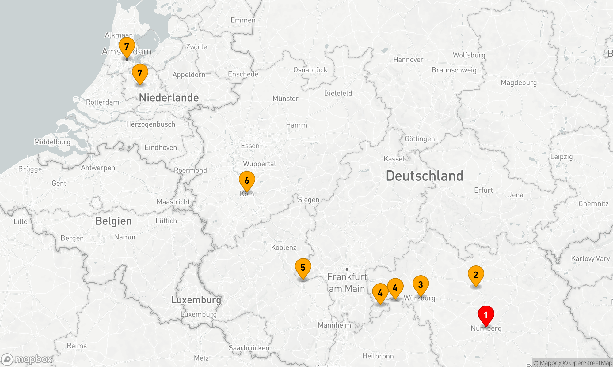 Route 7 Nächte - Drei Flüsse Kreuzfahrt