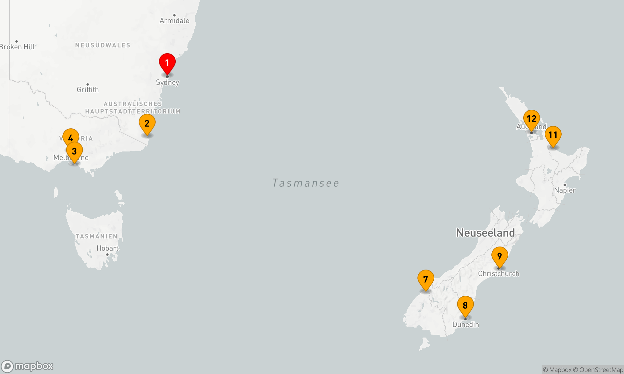 Route 11 Nächte - Vom Opernhaus zu den neuseeländischen Fjorden: Eine Region in ihrer ganzen Pracht