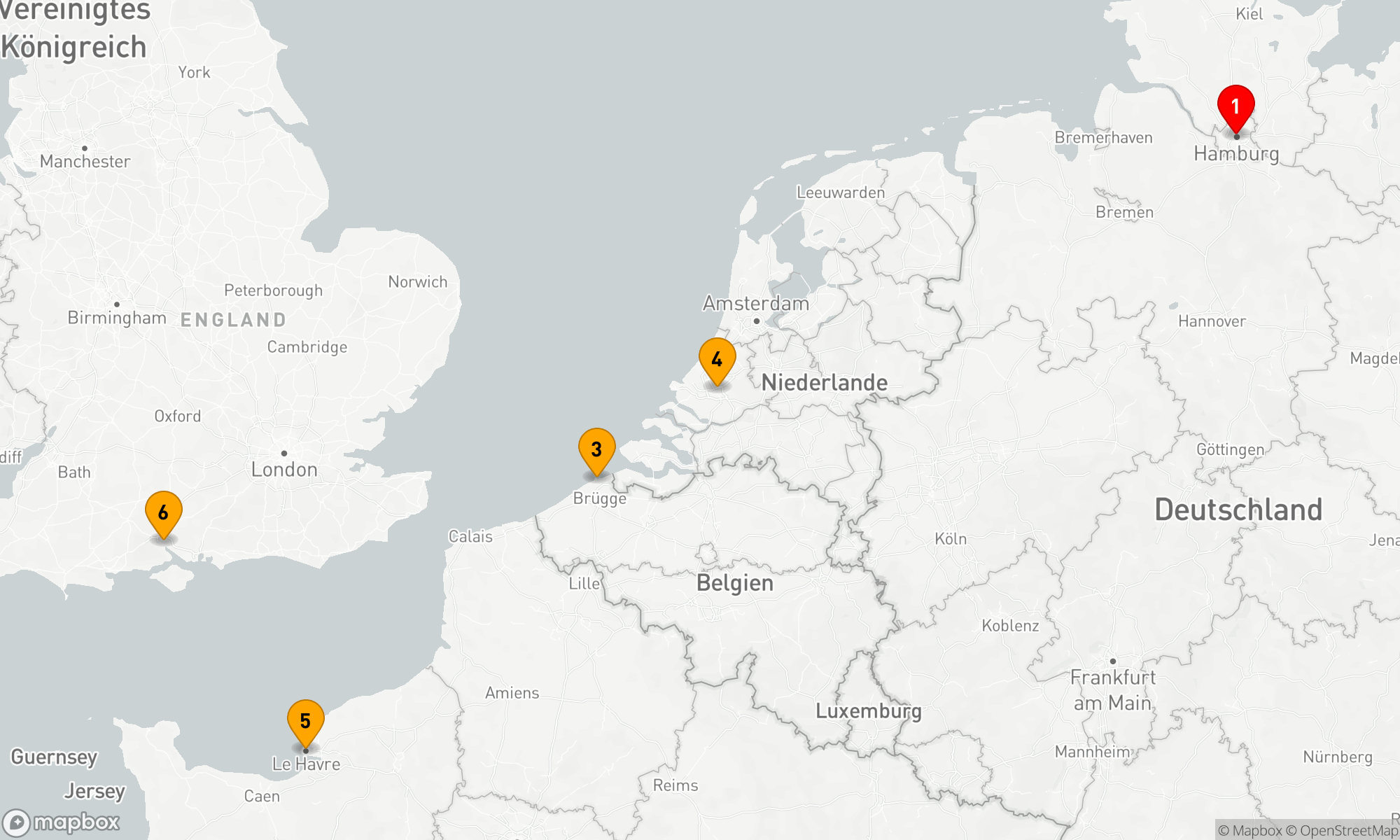 Route 7 Nächte - Nordwesteuropa Entdeckertour