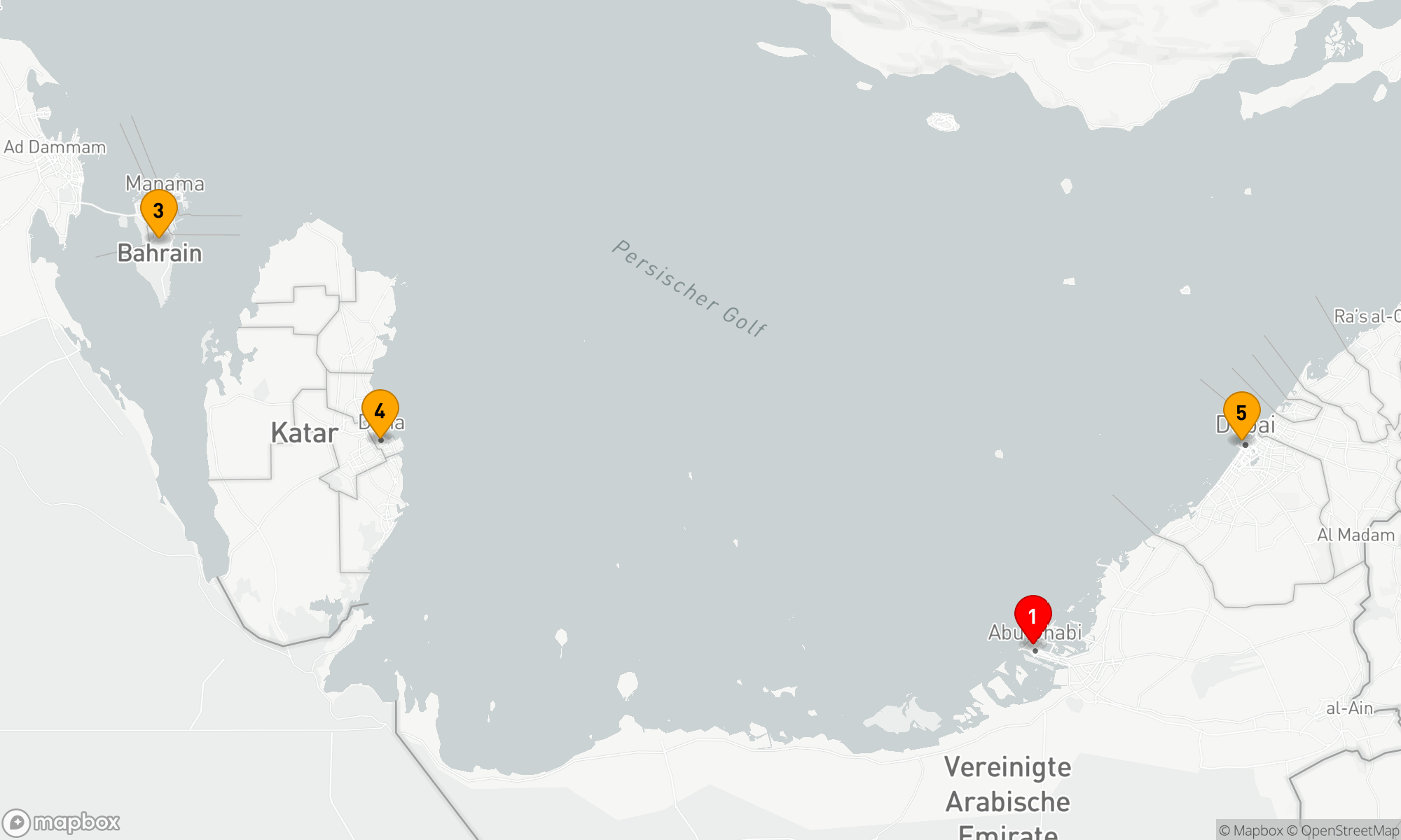 Route 7 Nächte - Arabische Erlebniskreuzfahrt ab Abu Dhabi