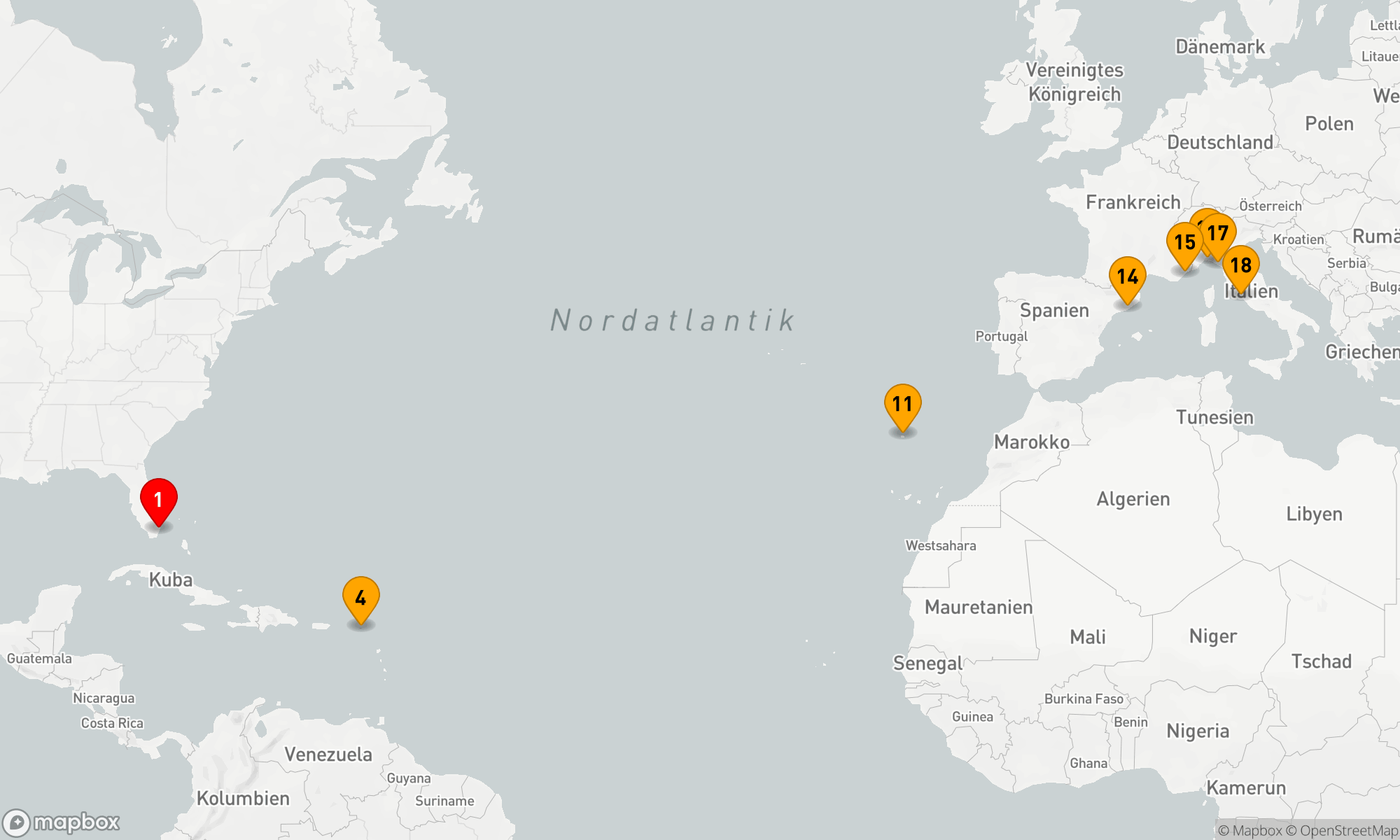 Route 17 Nächte - Transatlantisches Entdeckerabenteuer
