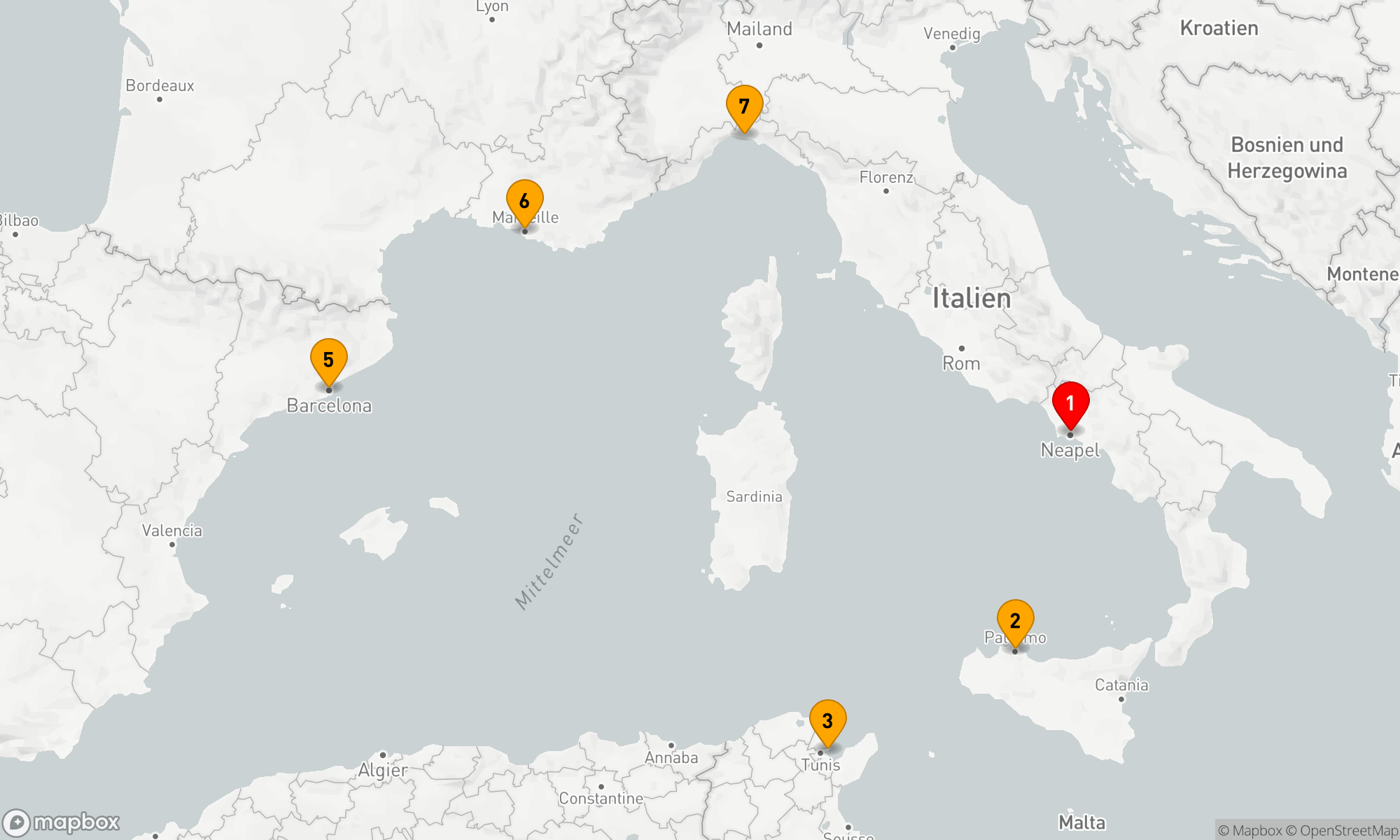 Route 7 Nächte - Mediterrane Entdeckungsreise