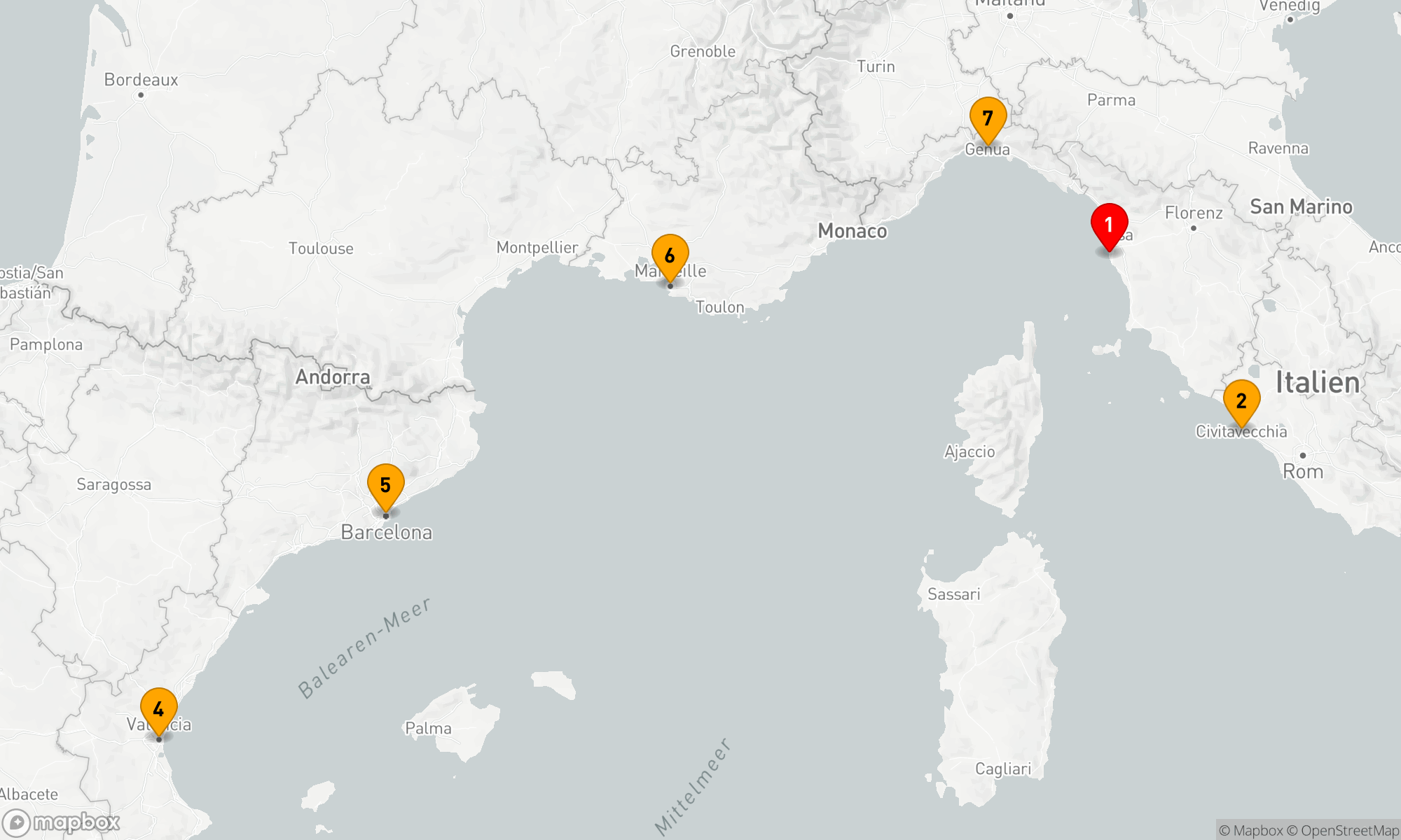 Route 7 Nächte - Mediterrane Entdeckungsreise