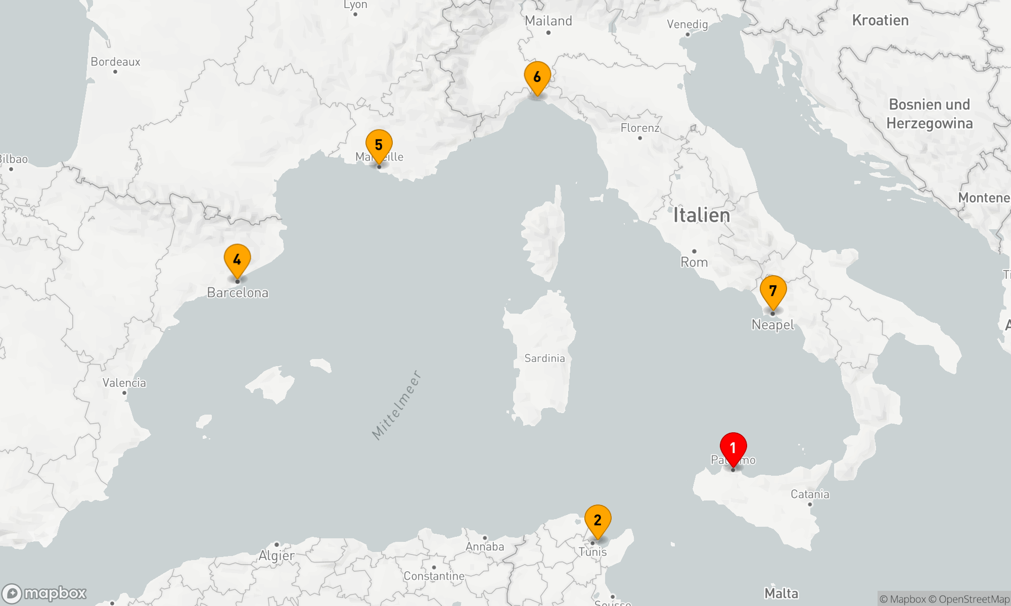 Route 7 Nächte - Mediterrane Entdeckungsreise