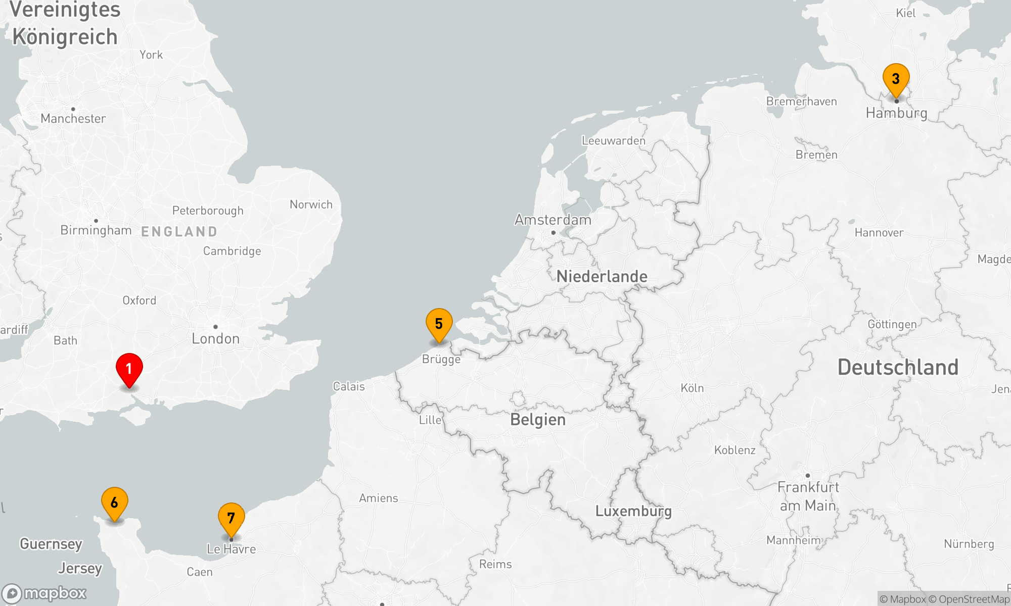 Route 7 Nächte - Europäische Küstenmetropolen Entdeckungstour