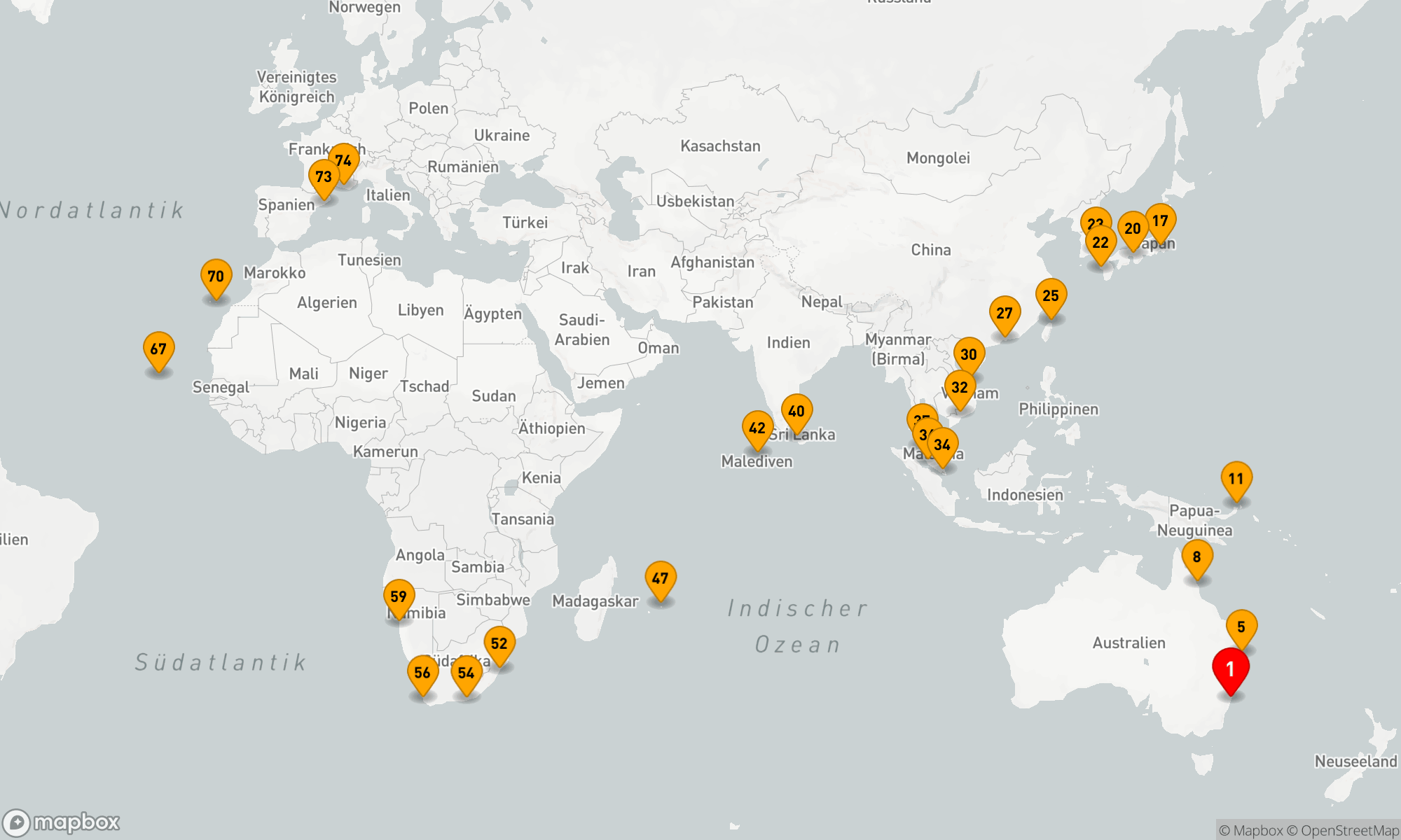 Route 73 Nächte - Vom Pazifik zur Côte d'Azur: Kultur- und Naturwunderreisen