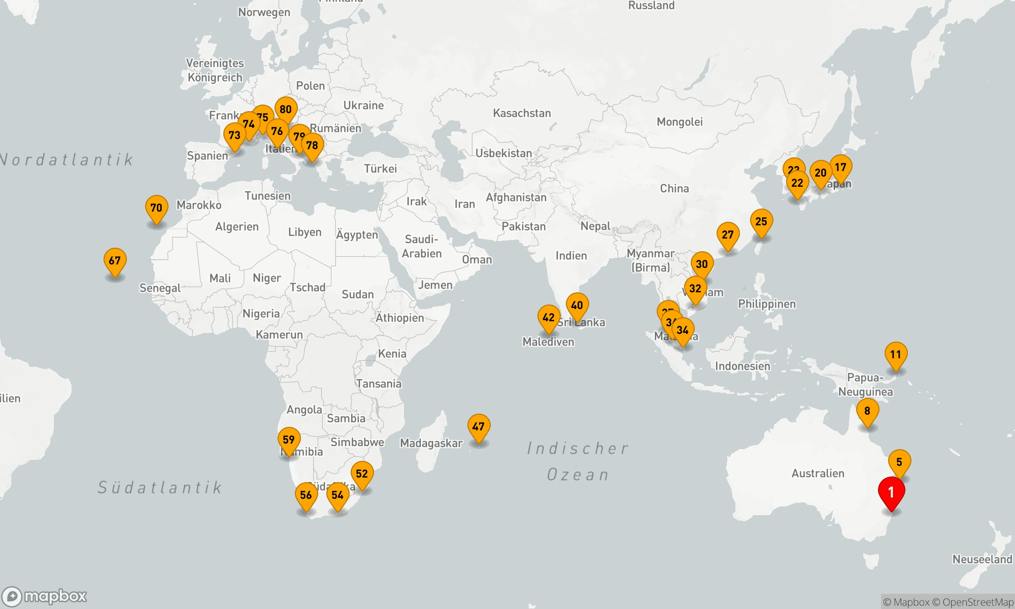 Route 79 Nächte - Weltreise von Kontinent zu Kontinent