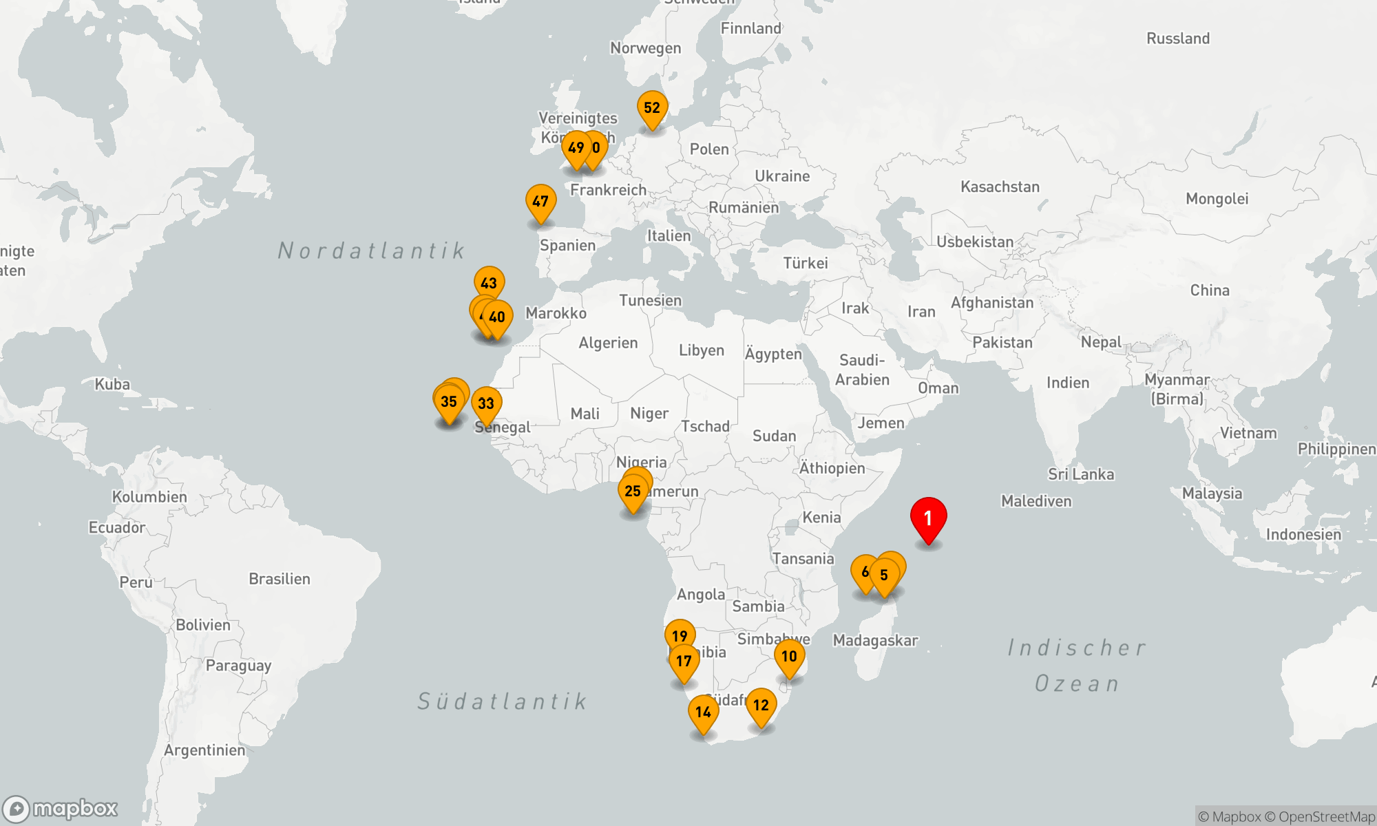 Route 51 Nächte - Von den Seychellen zur Hansestadt: Eine Entdeckungsreise durch den Atlantik
