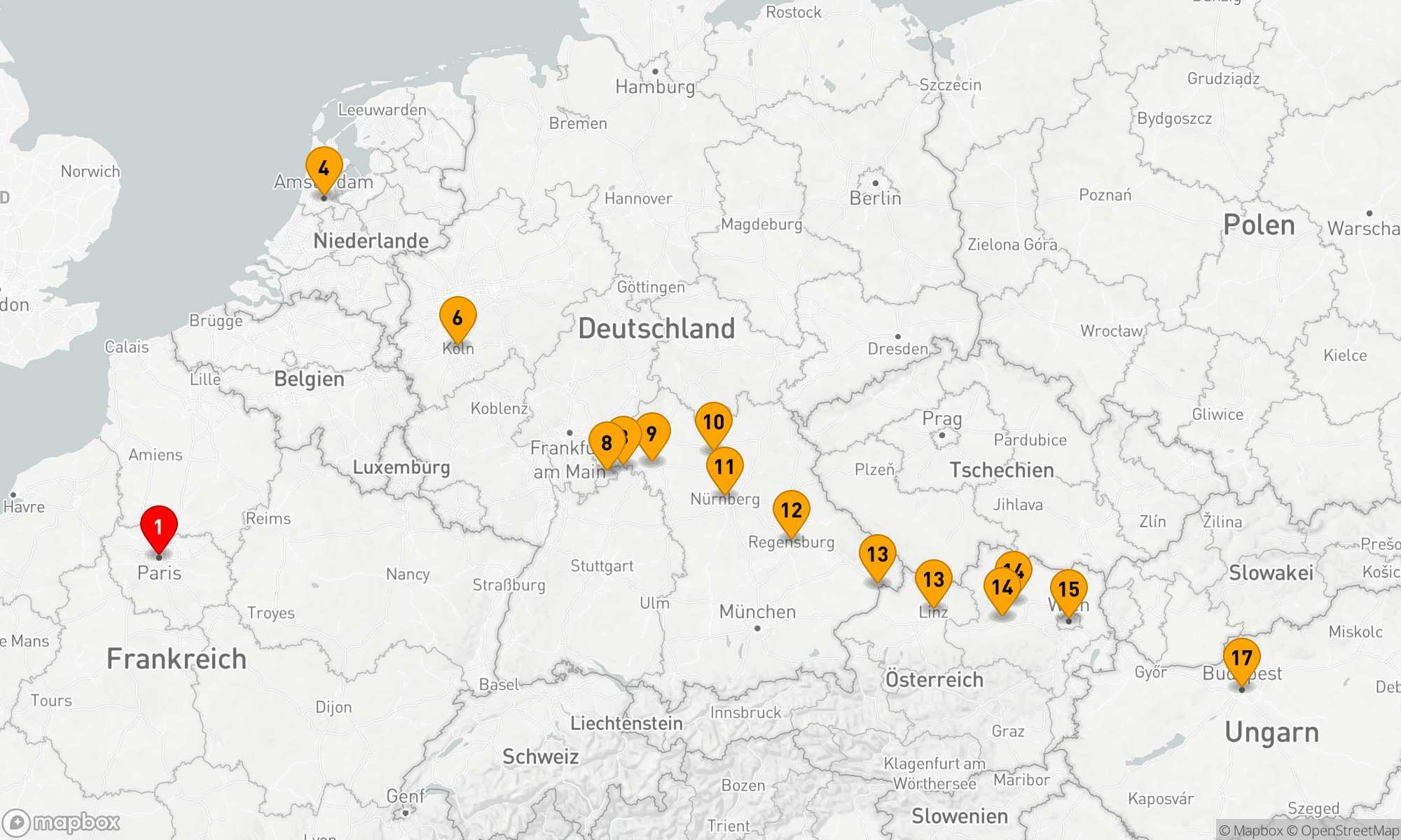 Route 17 Nächte - Weihnachtswunderland mit Paris
