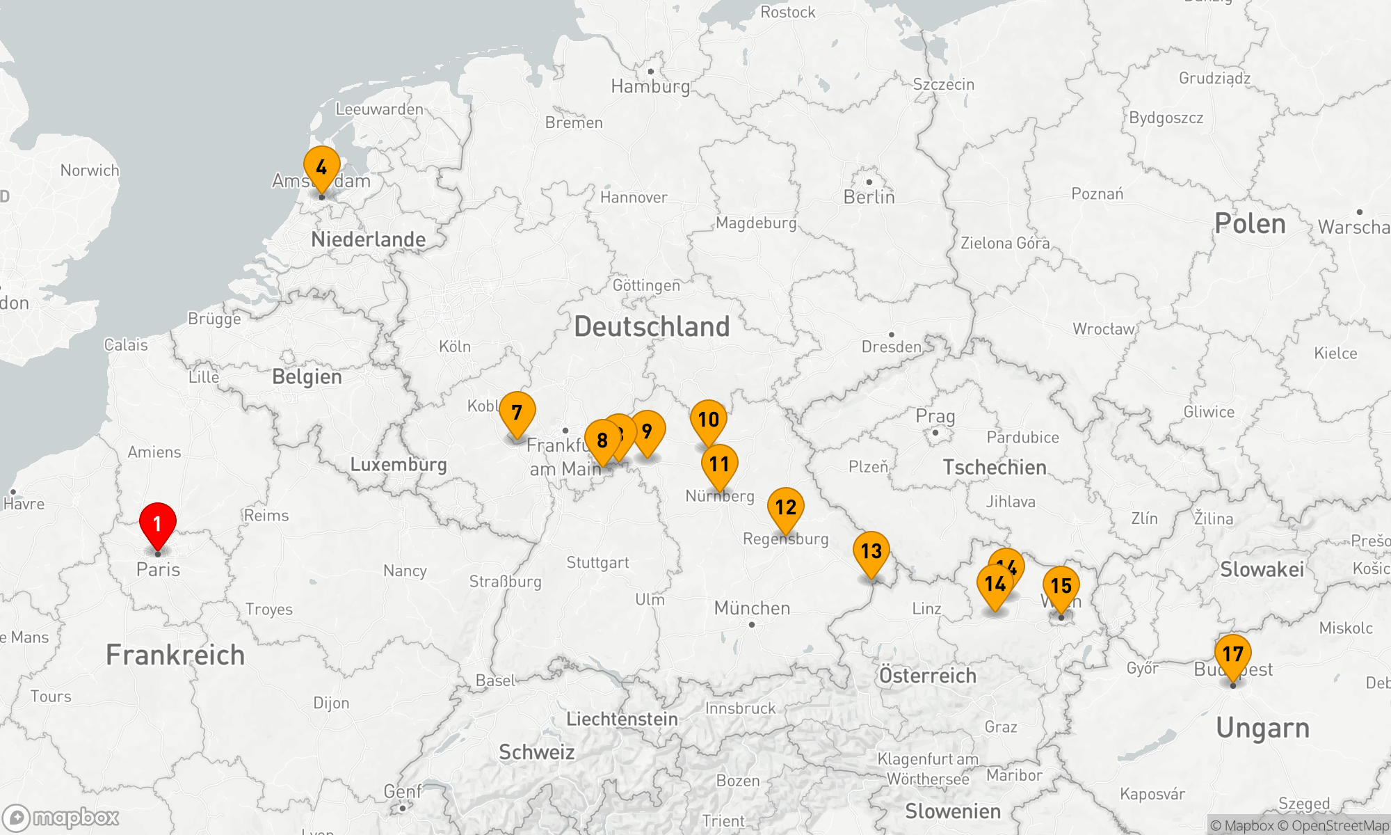 Route 17 Nächte - Weihnachtswunderland mit Paris
