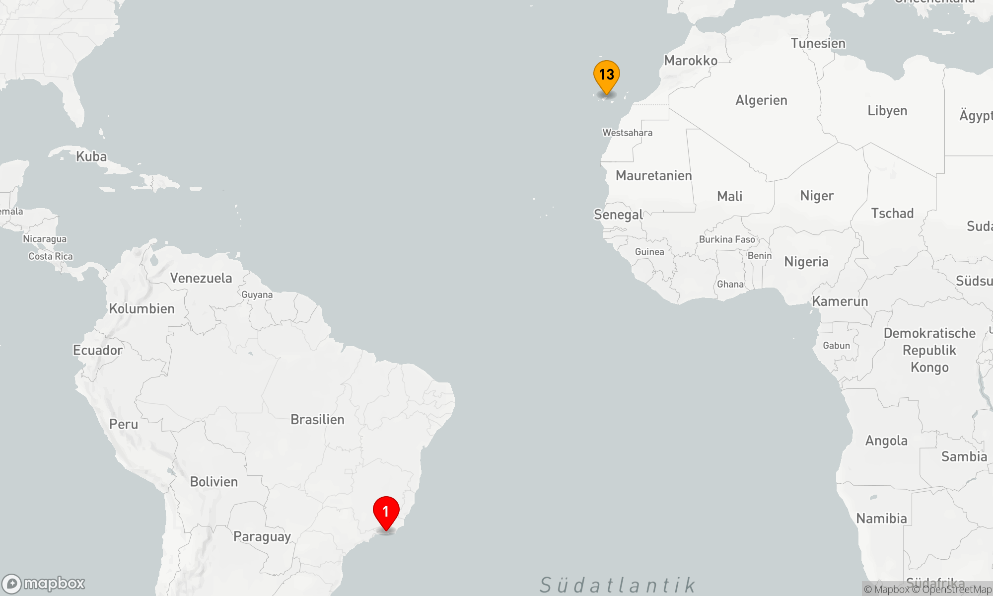 Route 12 Nächte - Wellness-Retreat: Von Rio nach Santa Cruz de Tenerife