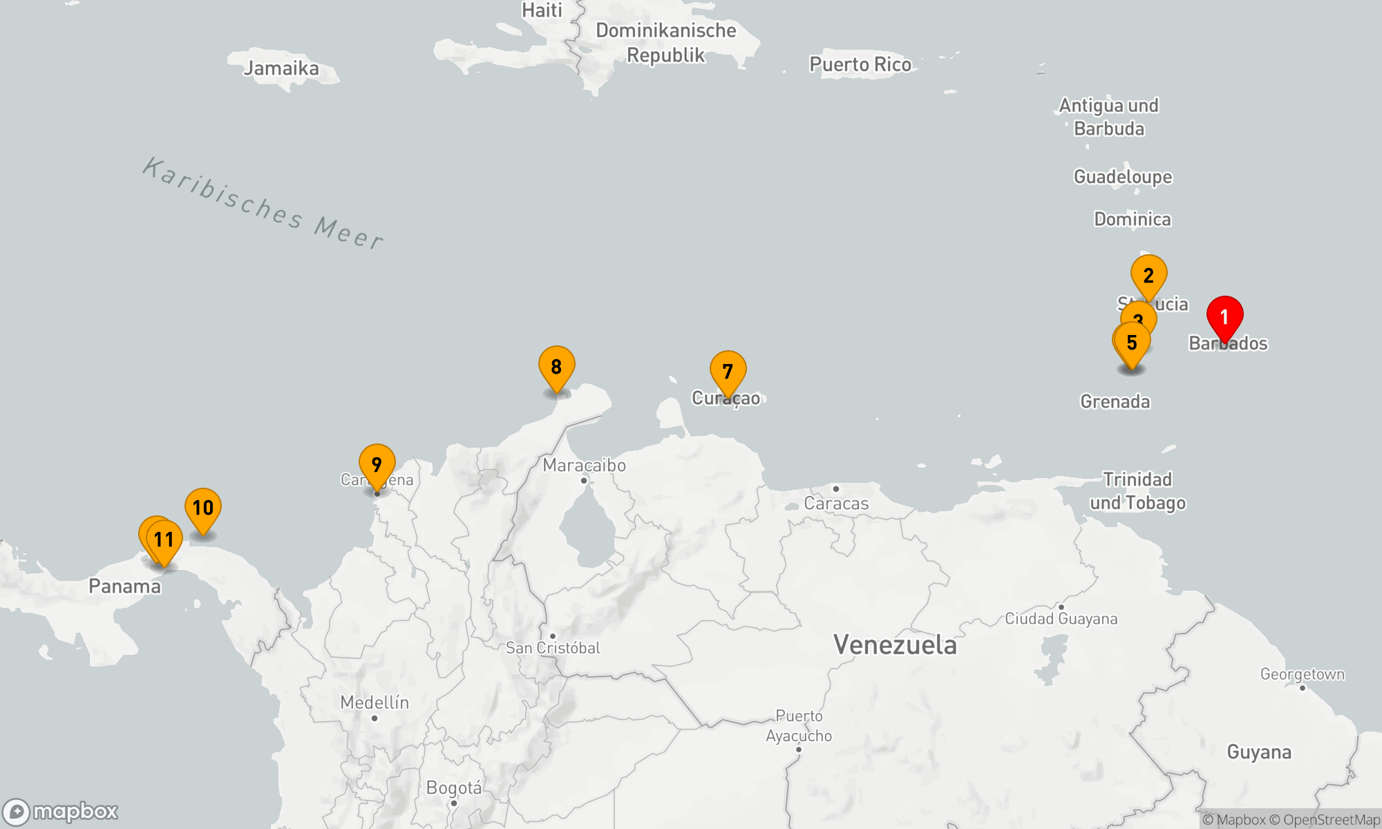 Route 11 Nächte - Unberührte Inseln in der Karibik und der Panamakanal