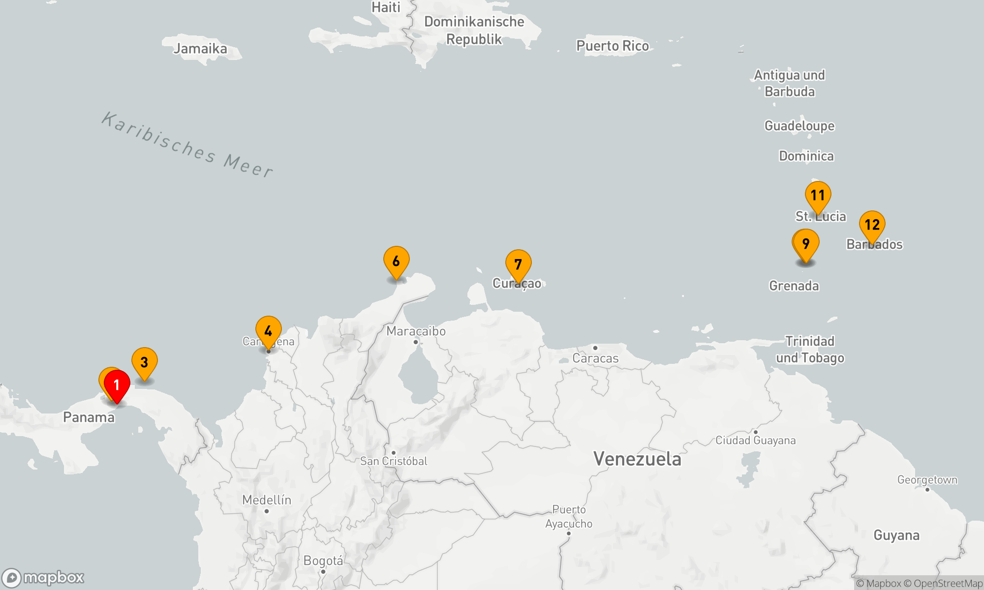 Route 11 Nächte - Unberührte Inseln in der Karibik und der Panamakanal