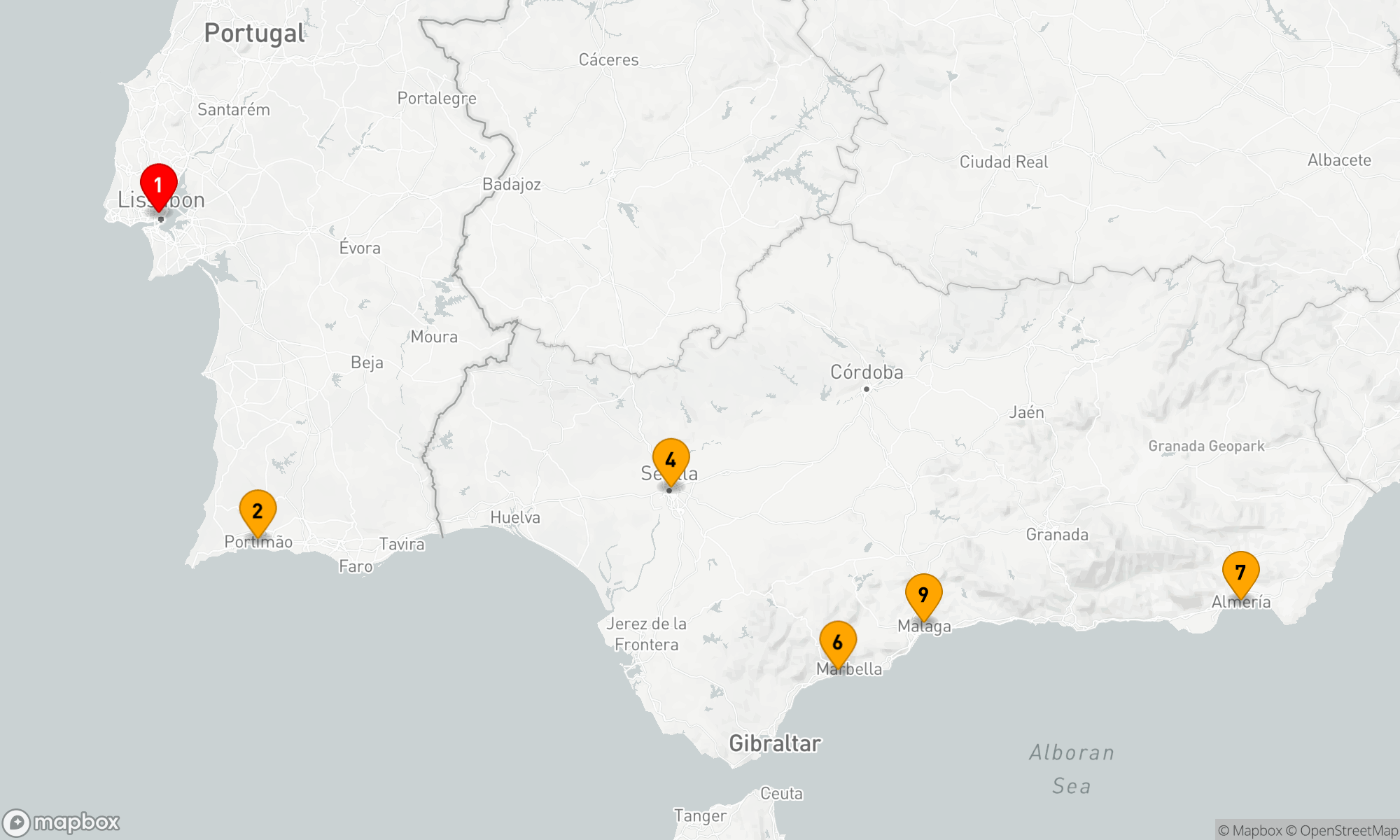 Route 8 Nächte - Köstlichkeiten auf der Iberischen Halbinsel