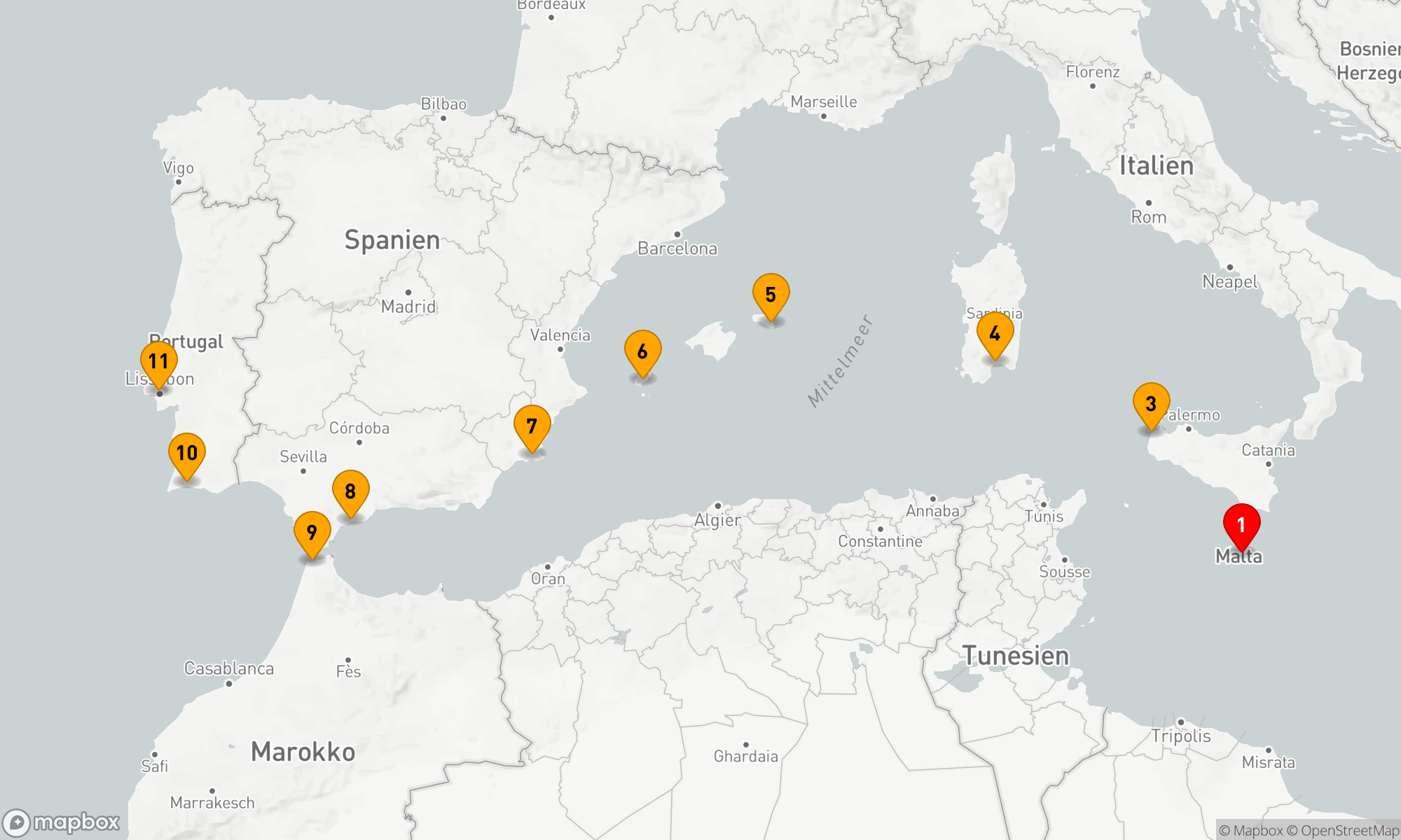 Route 10 Nächte - Die verborgenen Wunder des Mittelmeers