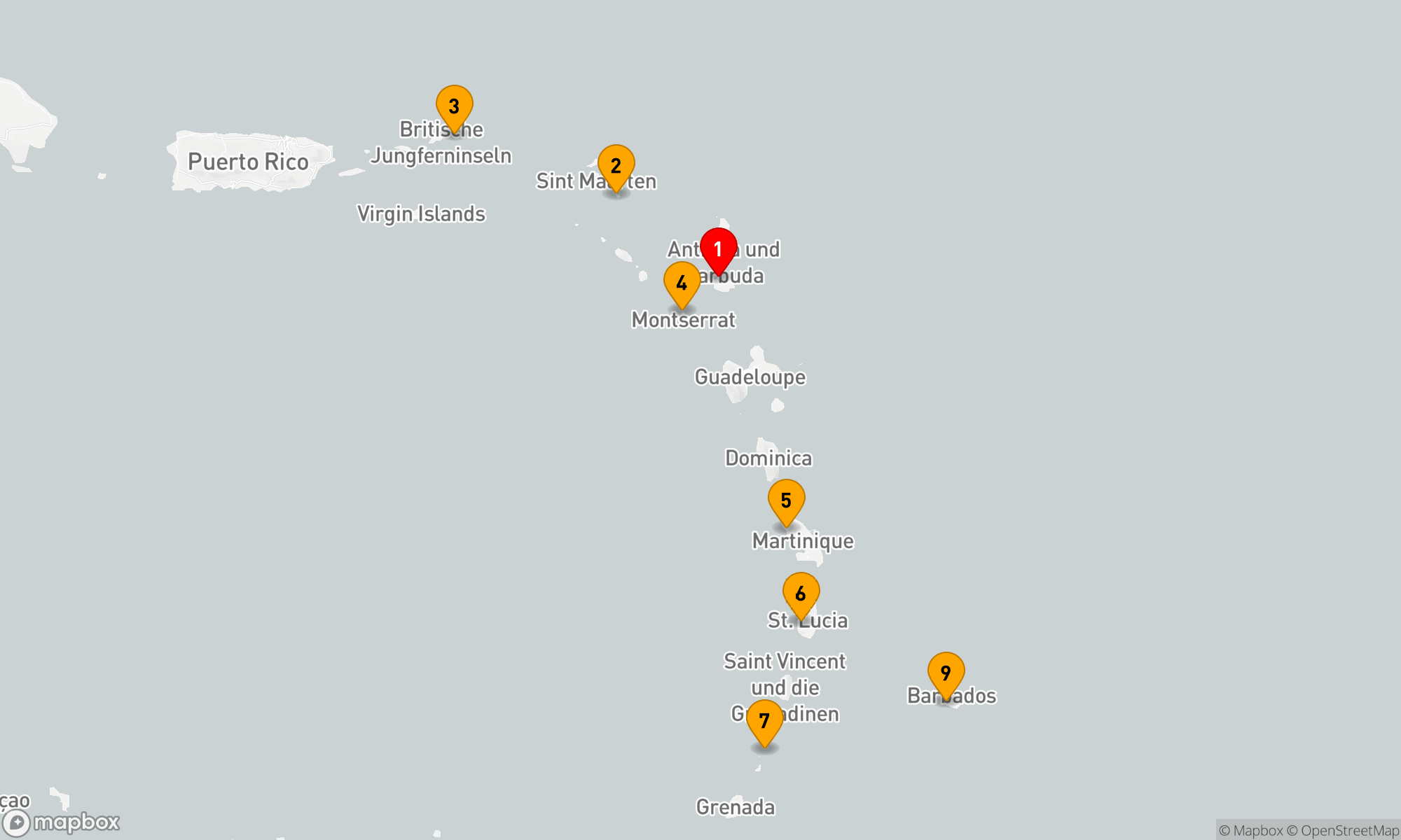 Route 8 Nächte - Die Schönheiten der Karibik